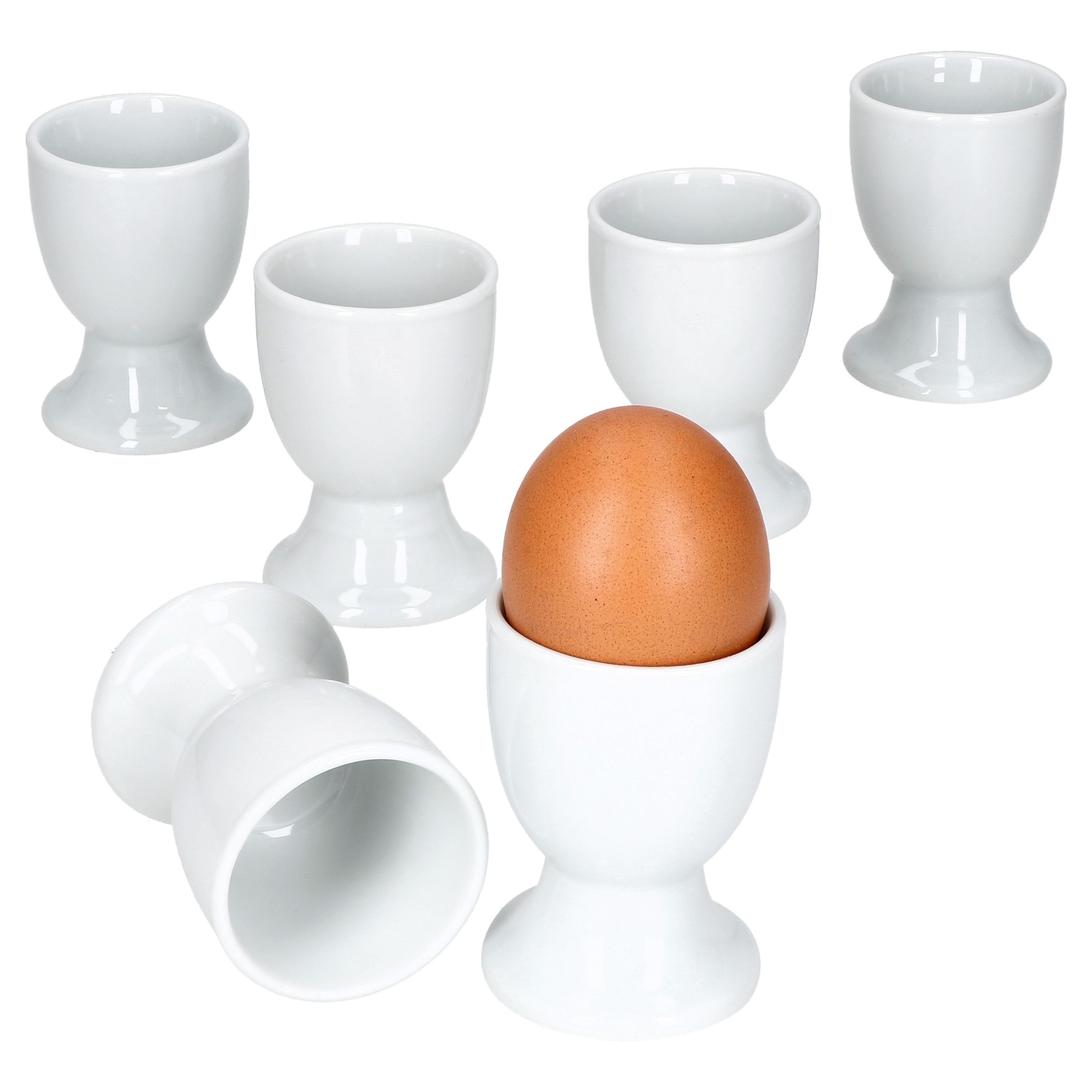 MamboCat Подставки для яиц 6er Set Lotta Подставки для яиц weiß Porzellan für 6 Personen