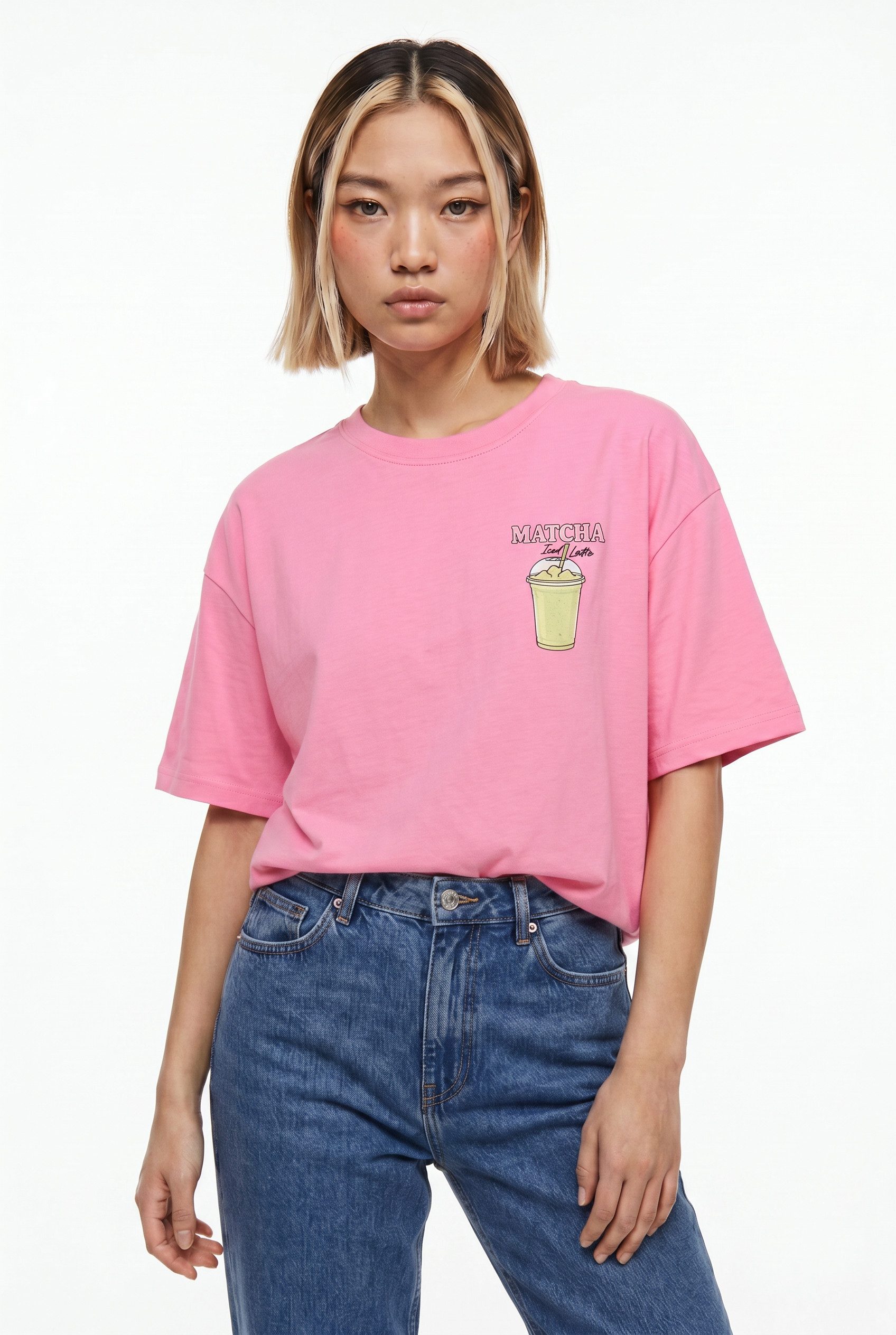 ONLY Kurzarmshirt ONLRITA S/S PRINTED TEE CS JRS Baumwolle, loose fit, Rundhals