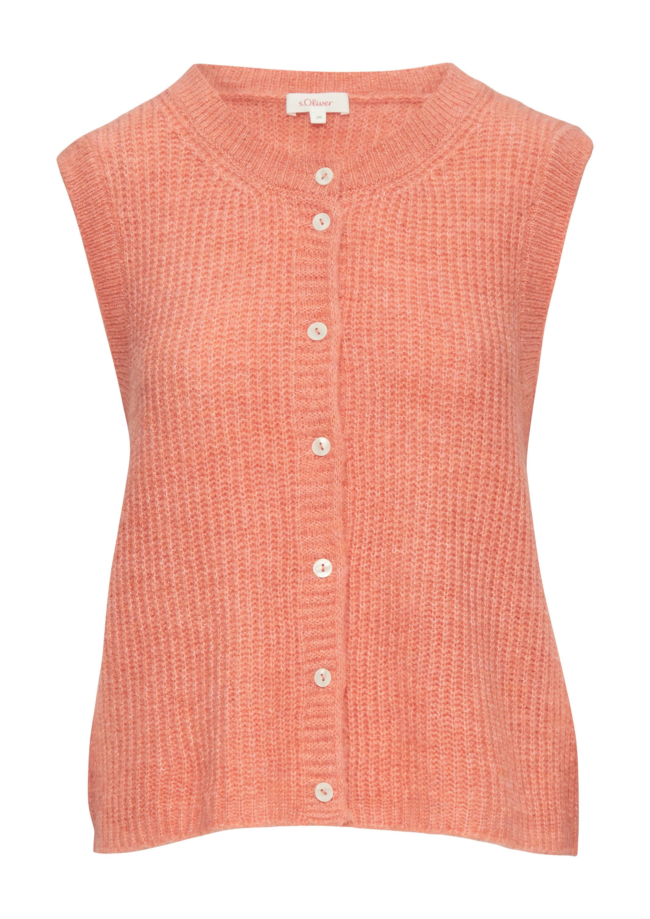 s.Oliver Funktionsweste Strickjacke Geknöpfte Strickweste günstig online kaufen