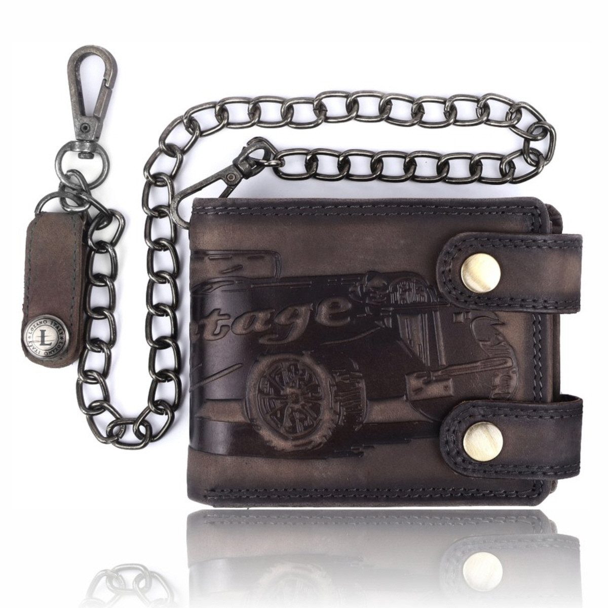 Geldbörse ◊ Herren Geldbörse Brieftasche Leder Geldbeutel Portemonnaie
