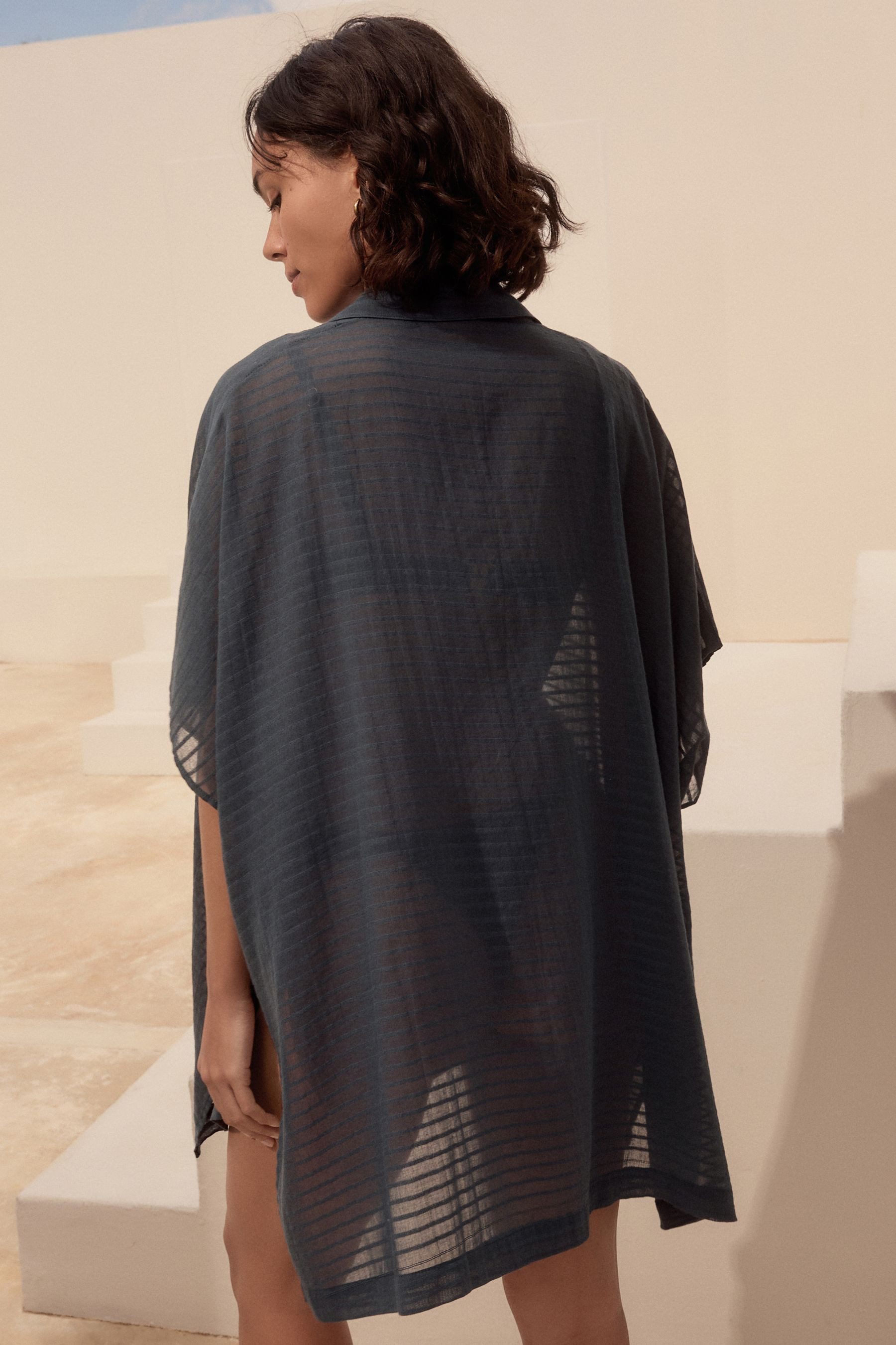 Next Strandshirt Strandkleid aus 100 % Baumwolle (1-tlg)