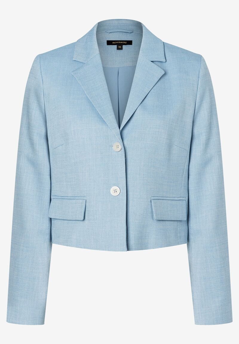 Sweatblazer kurzer Blazer hellblau Frühjahrs-Kollektion