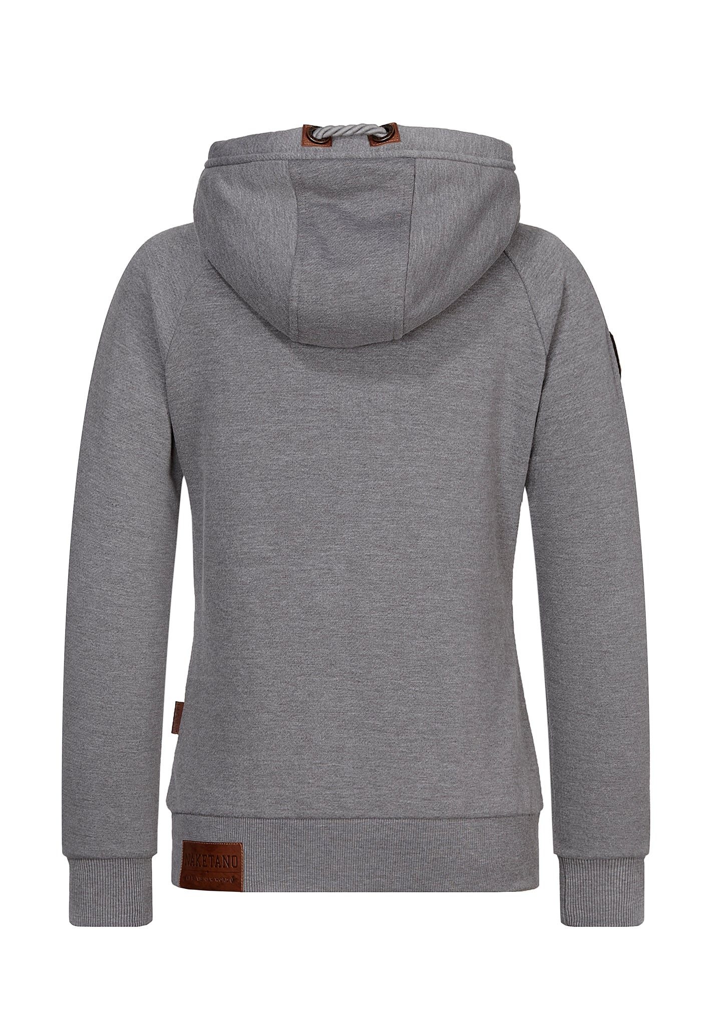 naketano Kapuzentop Brazzo Zip-Hoodie dark grey melange günstig online kaufen