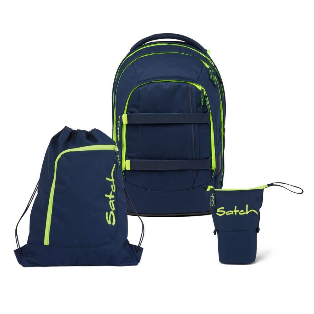 Satch Schulrucksack Pack (3tlg., inkl. Pencil Slider und Sportbeutel)