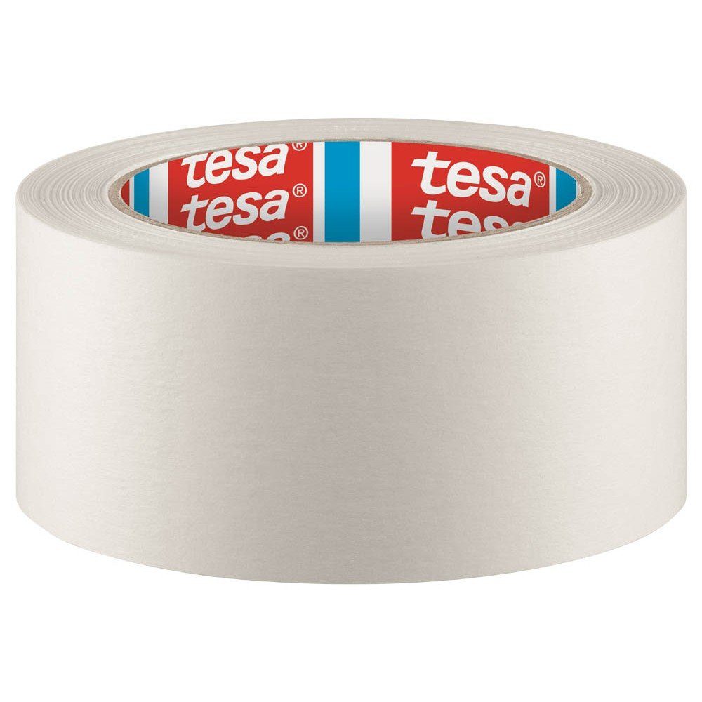 tesa Klebeband tesa Packband 4313 tesapack® weiß 50m 5cm x Papier