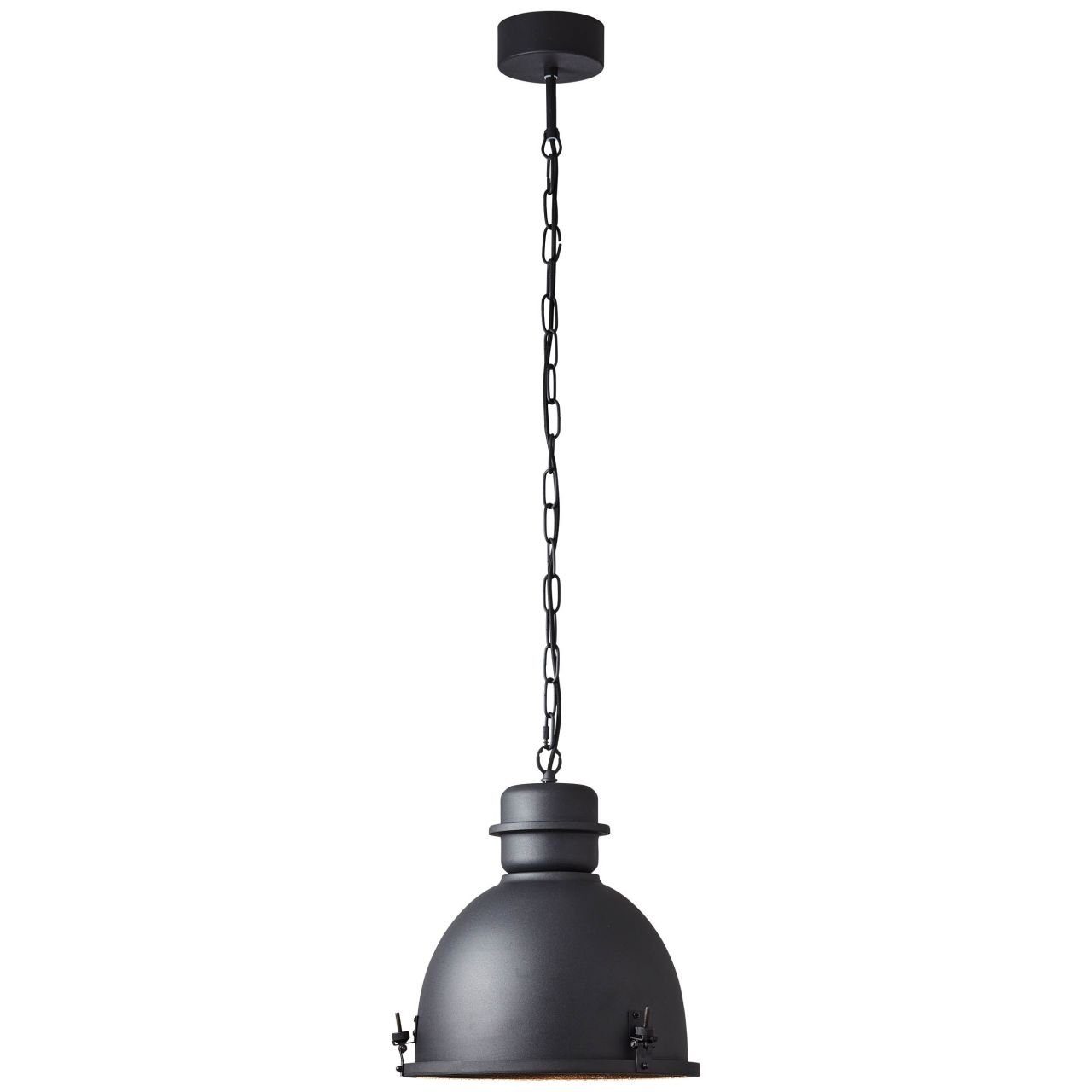 Brilliant Pendelleuchte Kiki, 52 A60, korund, Metall, Kiki 35cm 1x E27, Pendelleuchte Lampe, schwarz