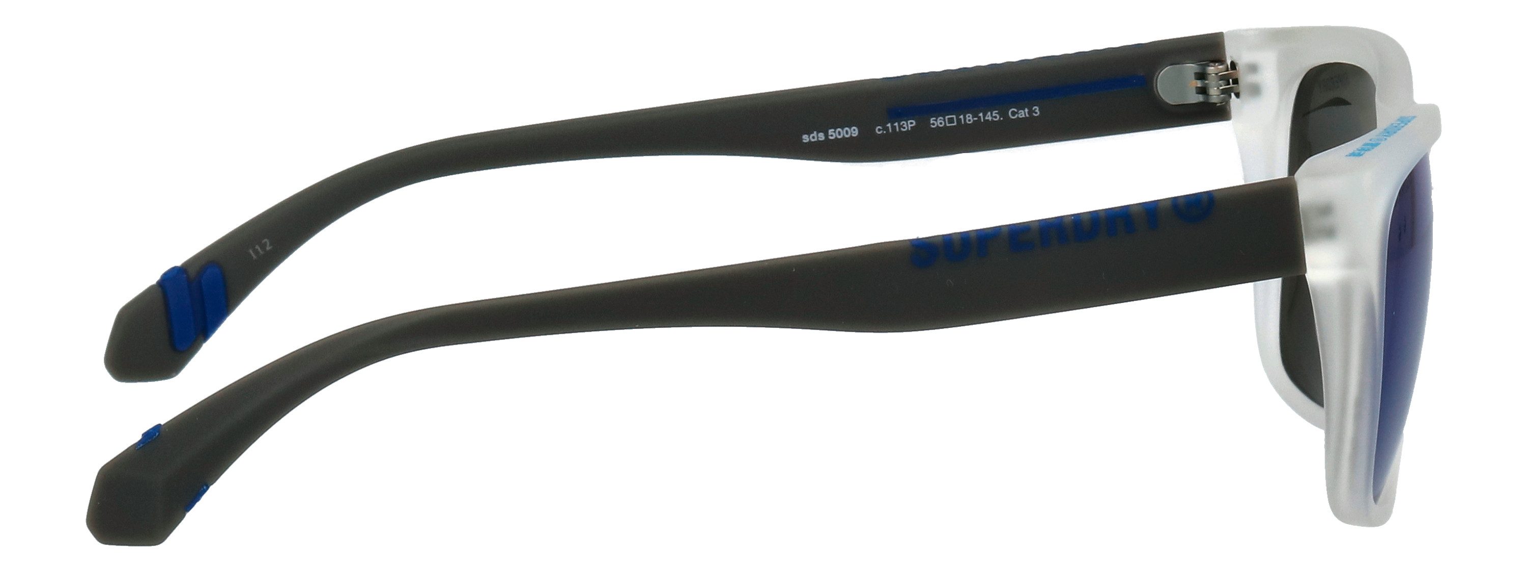 Superdry Sonnenbrille Modell 996074 Form Karree/Eckig, Logoschriftzug auf Bügel, Kunststofffassung
