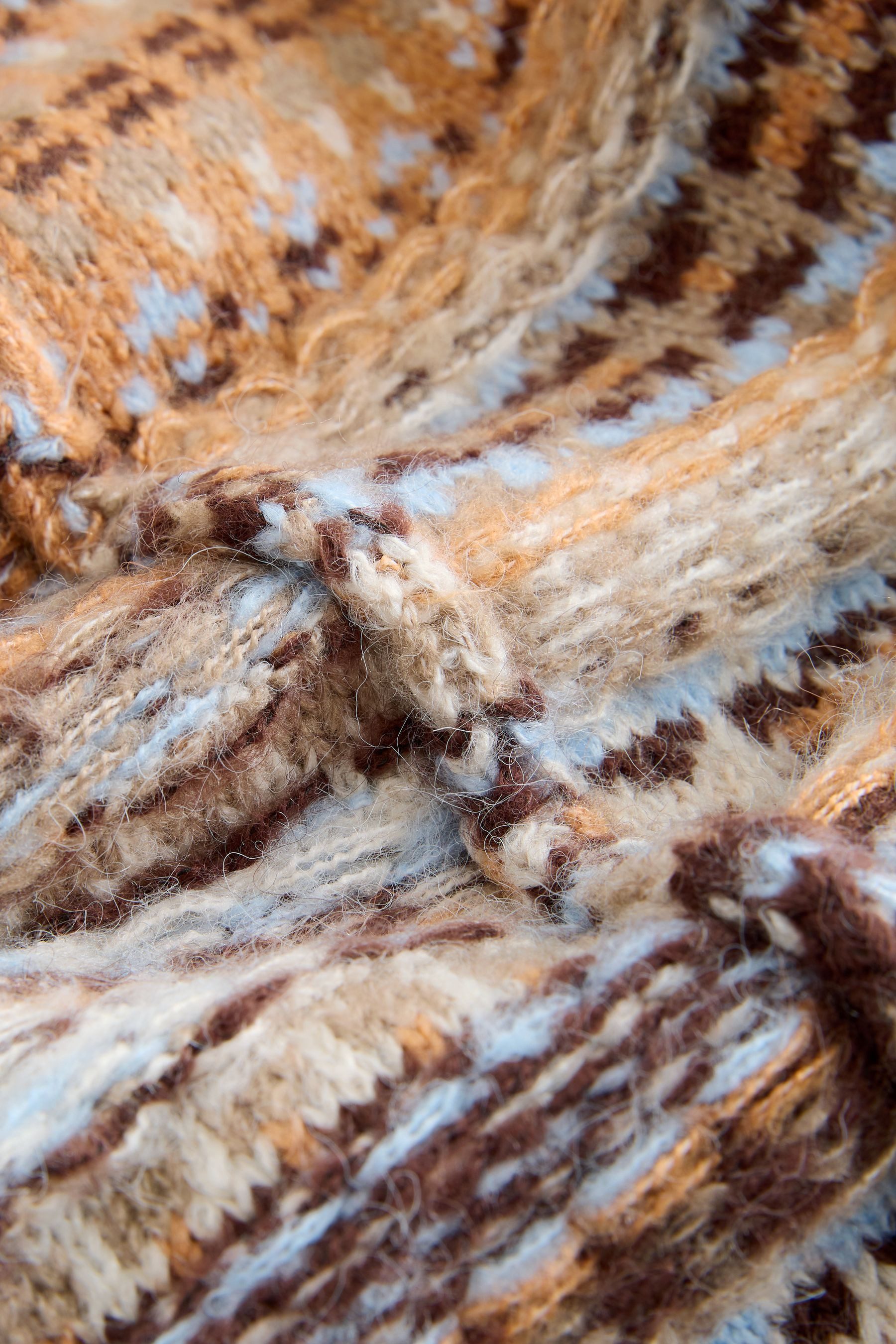 Next Strickpullover Strickpullover mit Stehkragen und Fairislemuster (1-tlg)