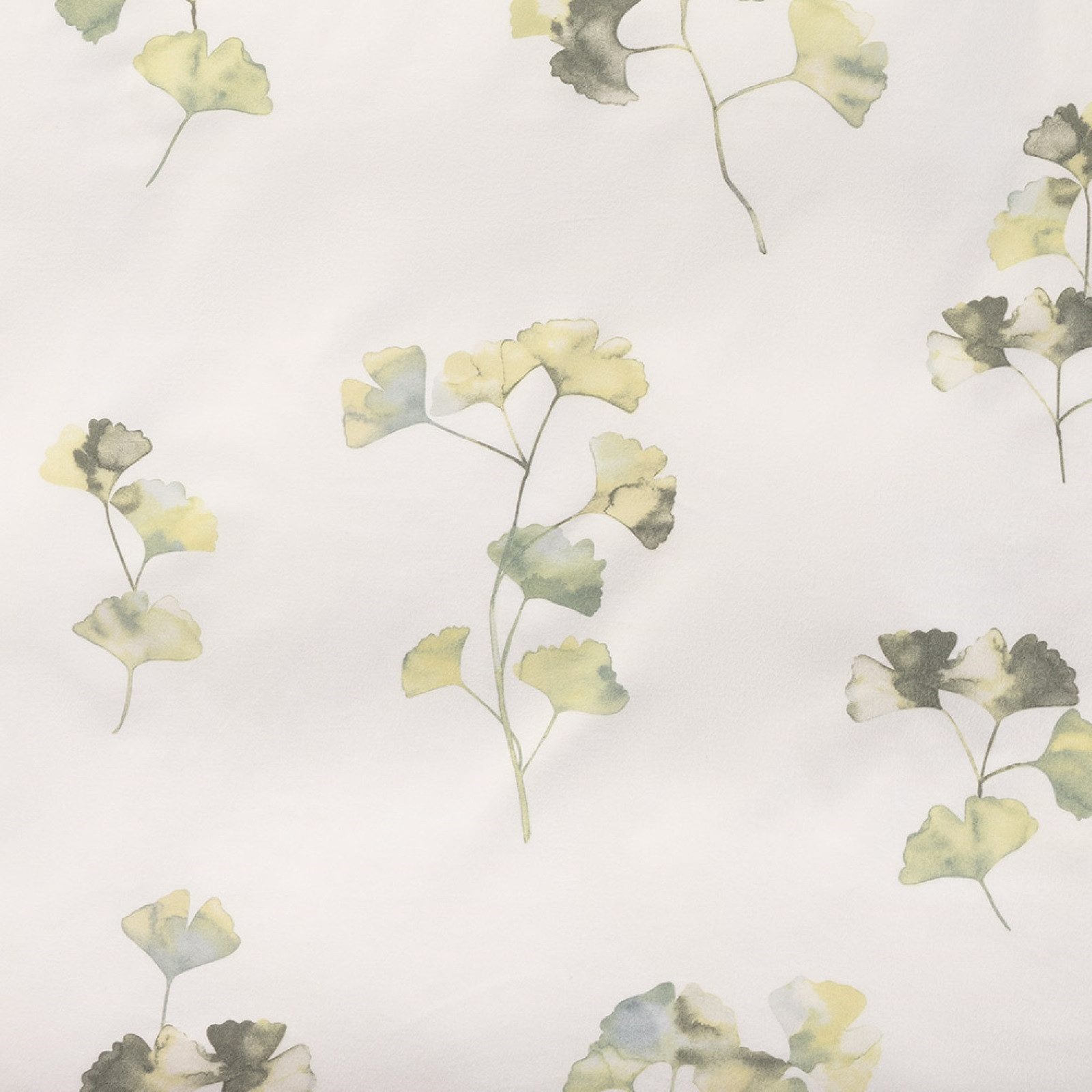 Estella Bettwäsche Estella Samt + Seide Flanell Bettwäsche 135x200 Velturno grün Gingko, Flanell, 2 teilig, für kalte Wintermonate