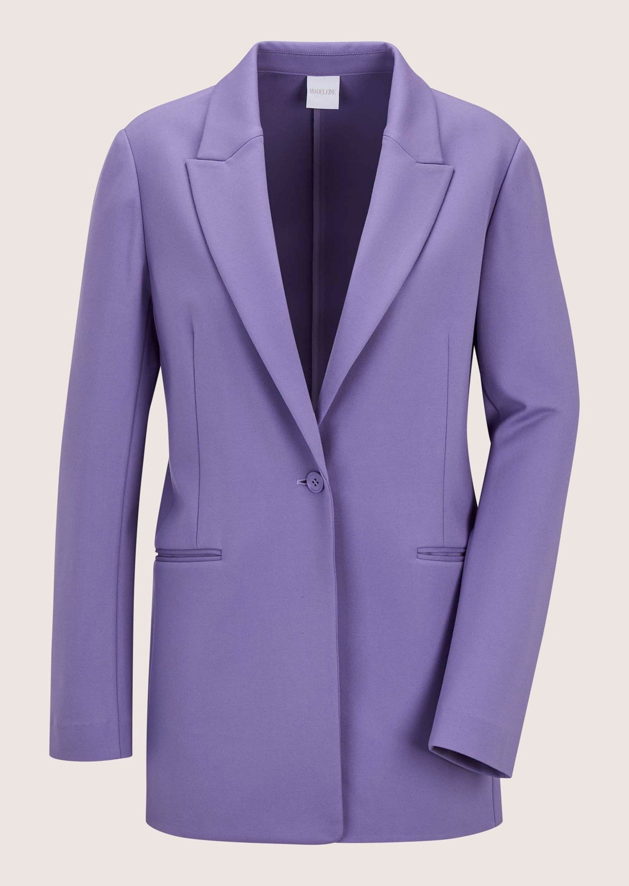 MADELEINE Kurzblazer Eleganter Longblazer mit Stretch-Komfort Businessblazer mit Reverskragen und langen Ärmeln