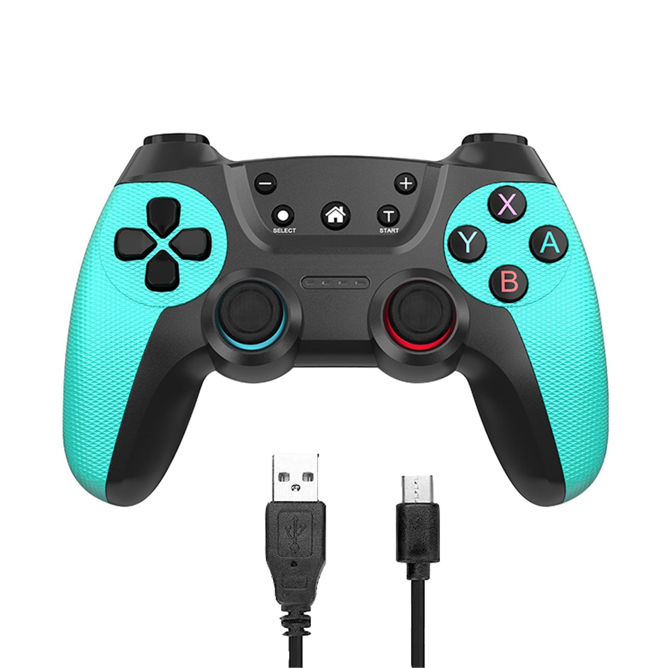 KINSI Switch Gamecontroller Bluetooth Wireless mit Turbo-Funktion Gaming-Controller (One-Touch Wake-up - Kompatibel mit Switch)
