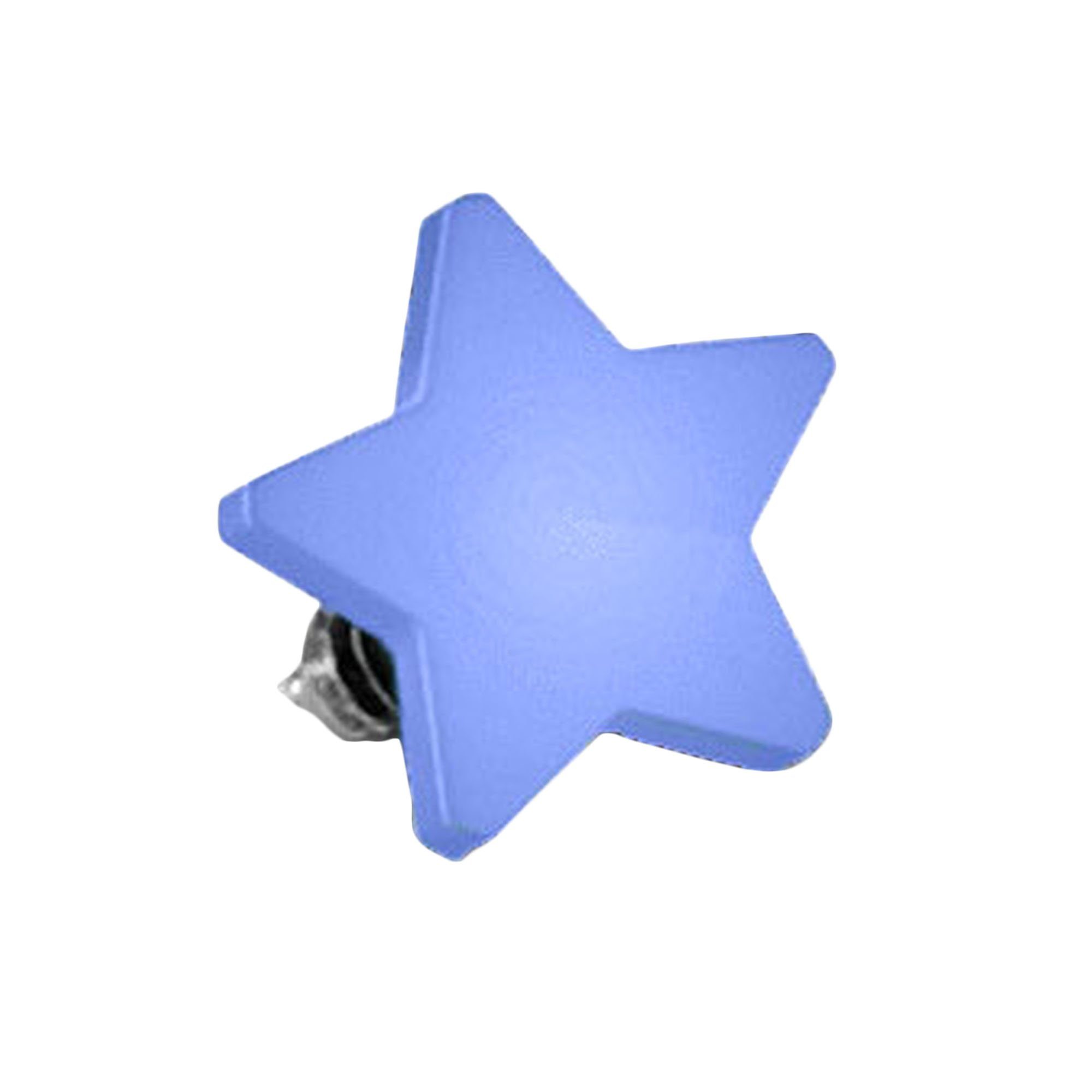 Anker Gewinde Farbig Blau Stecker Micro Flach Skin Stern, Dermal Diver Piercing Piercing-Implantat Aufsatz Platte Dermal Anchor Piercing Micro Taffstyle