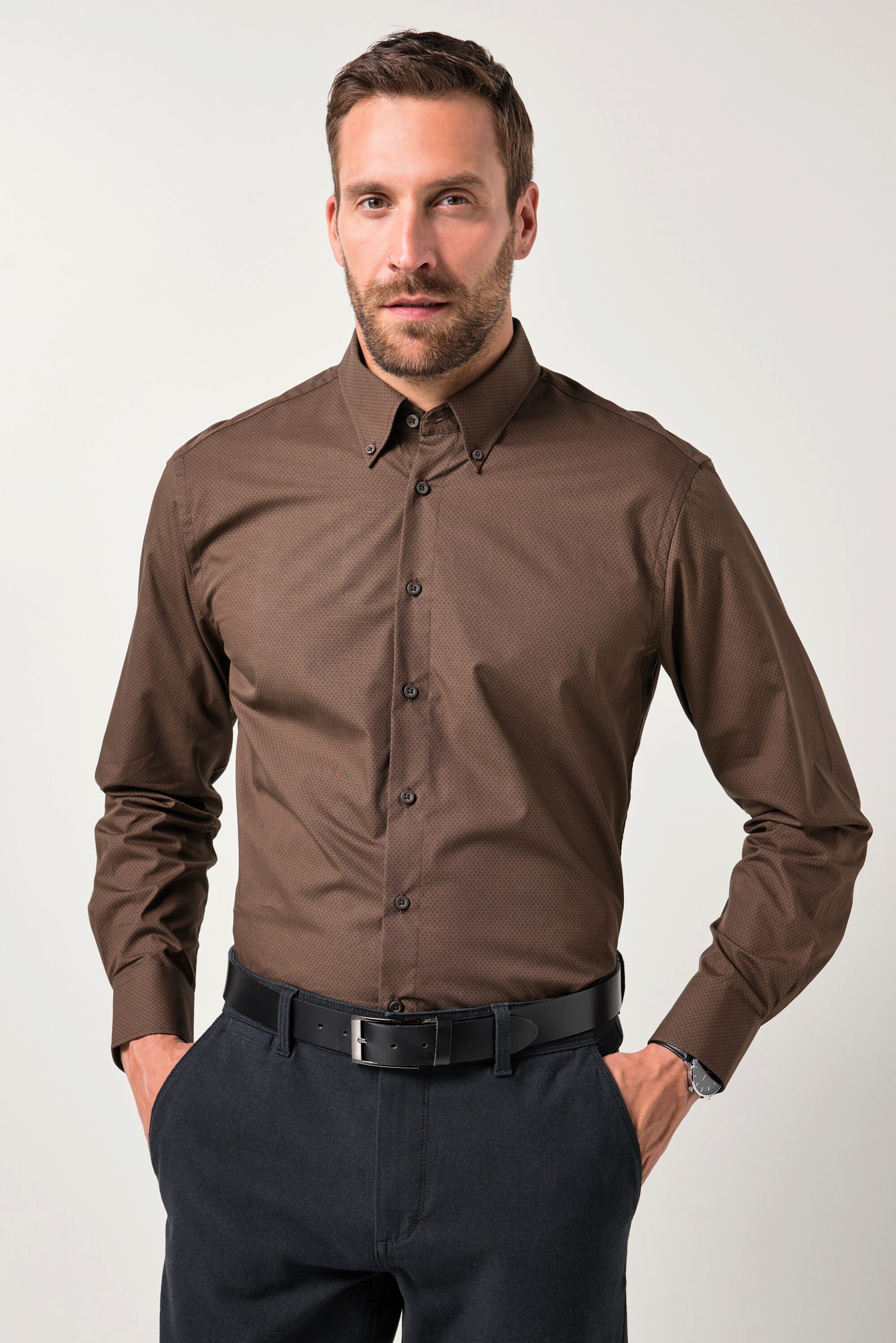 JP1880 Businesshemd JP1880 Hemd Langarm Minimal-Print Modern Fit günstig online kaufen