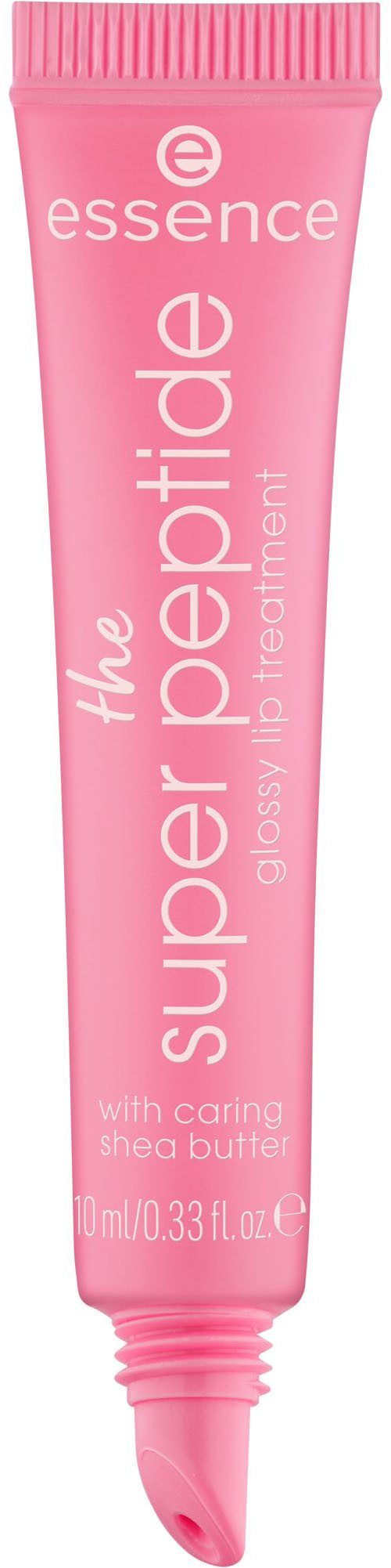 Essence Lipgloss THE SUPER PEPTIDE GLOSSY LIP TREATMENT, 3-tlg., mit milchig glänzender Textur – Bild 2 von 5