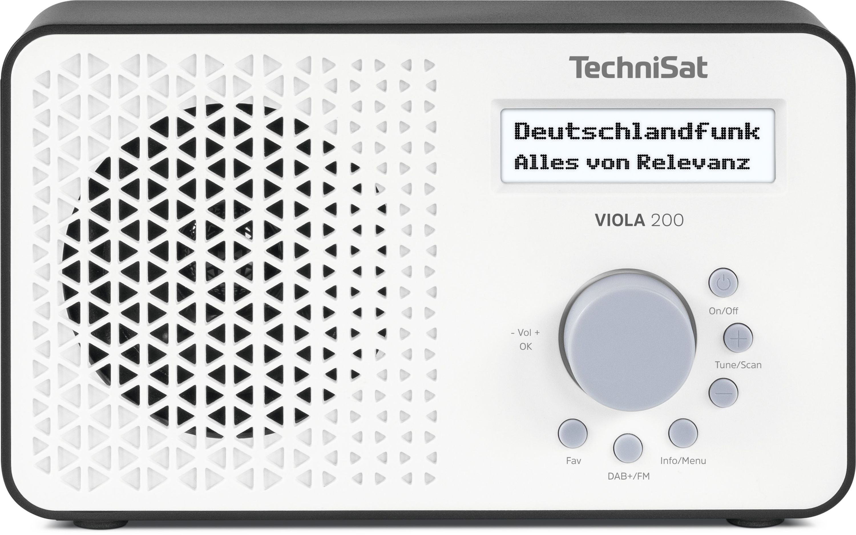 TechniSat VIOLA 200 Digitalradio (DAB) (Digitalradio (DAB), FM-Tuner mit RDS, 1 W, DAB+/UKW mit RDS, Netz- und Batteriebetrieb, Kopfhöreranschluss)