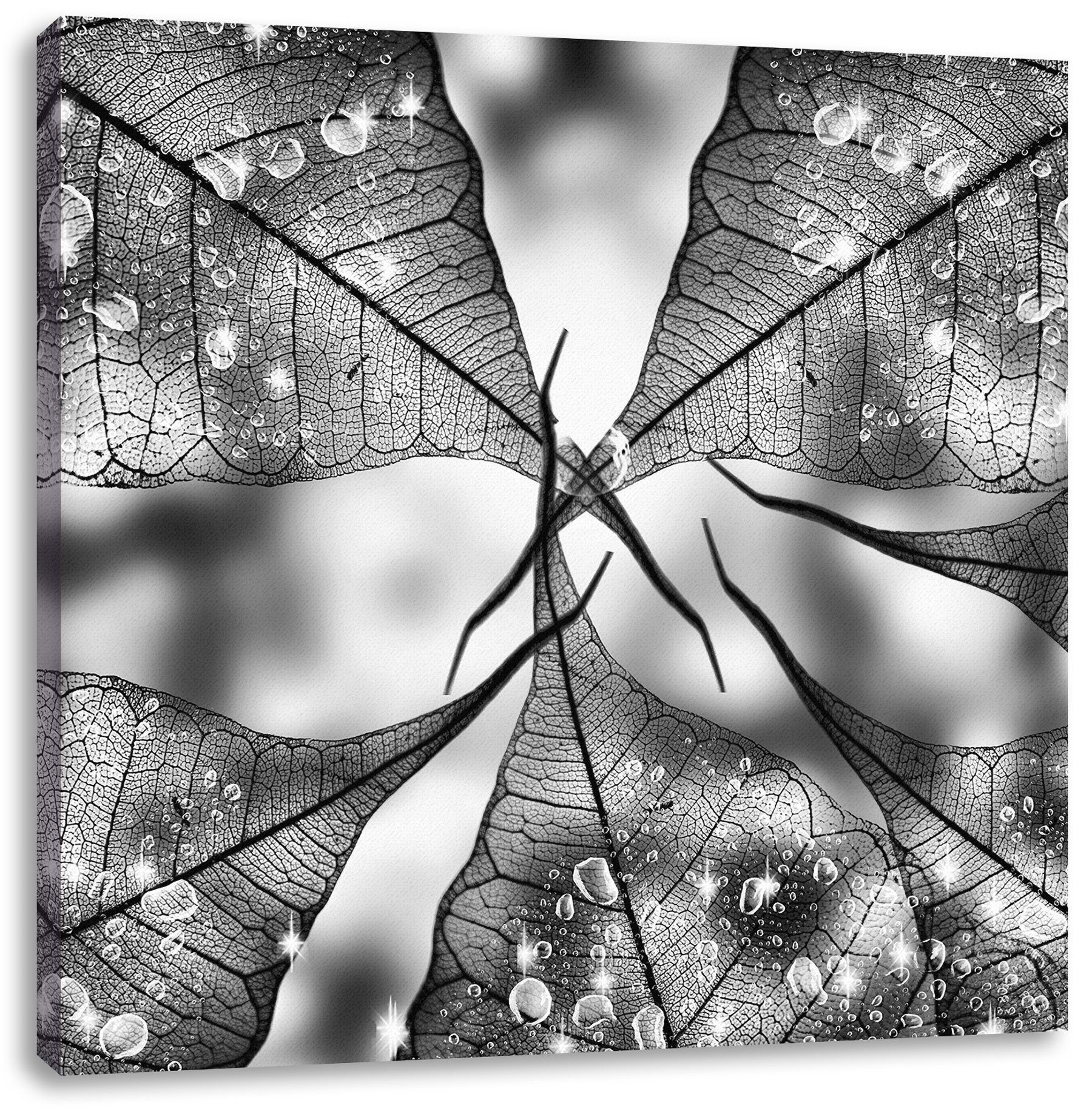 Pixxprint Leinwandbild Grüne Blätter, Grüne Blätter (1 St), Leinwandbild fertig bespannt, inkl. Zackenaufhänger | Leinwandbilder