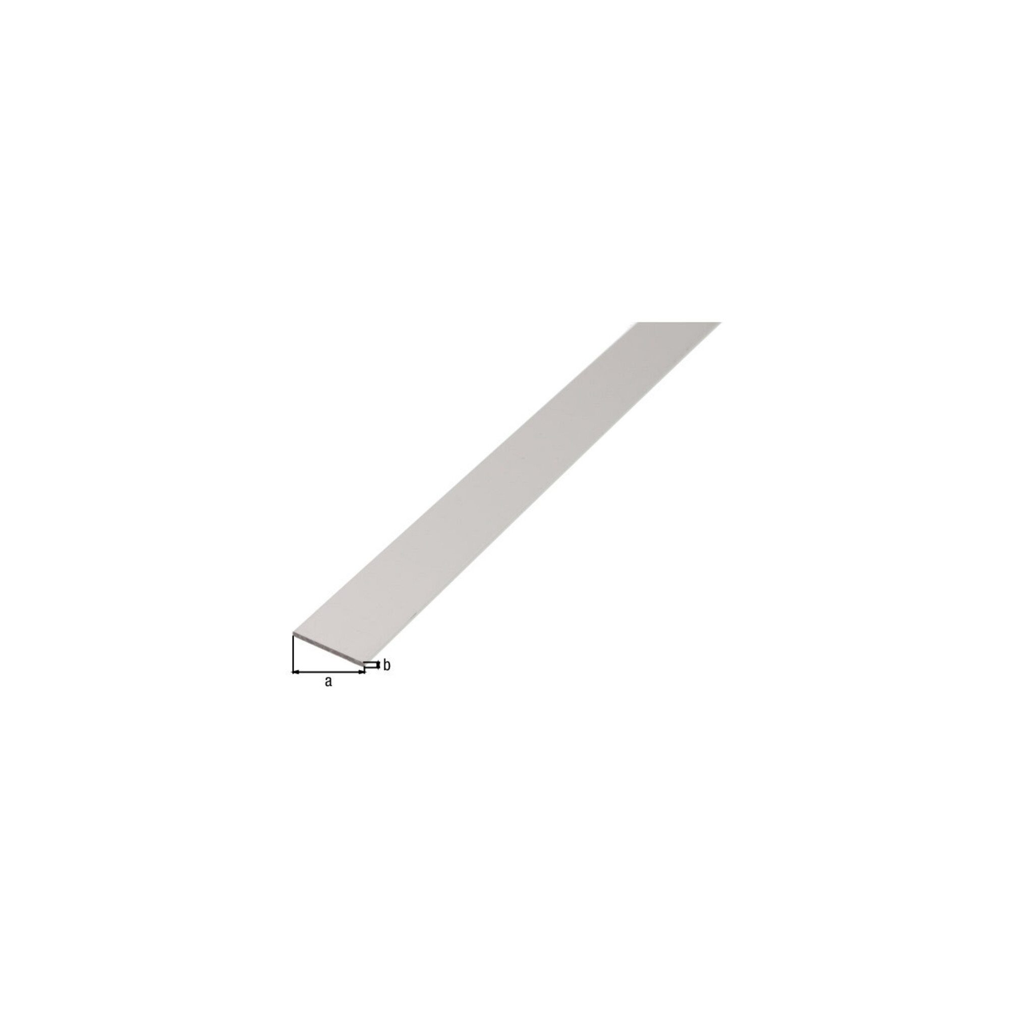 Alberts Türfeststeller GAH Alberts Flachstange glatt, ungel., L1000mm B25mm, S2mm Aluminium s