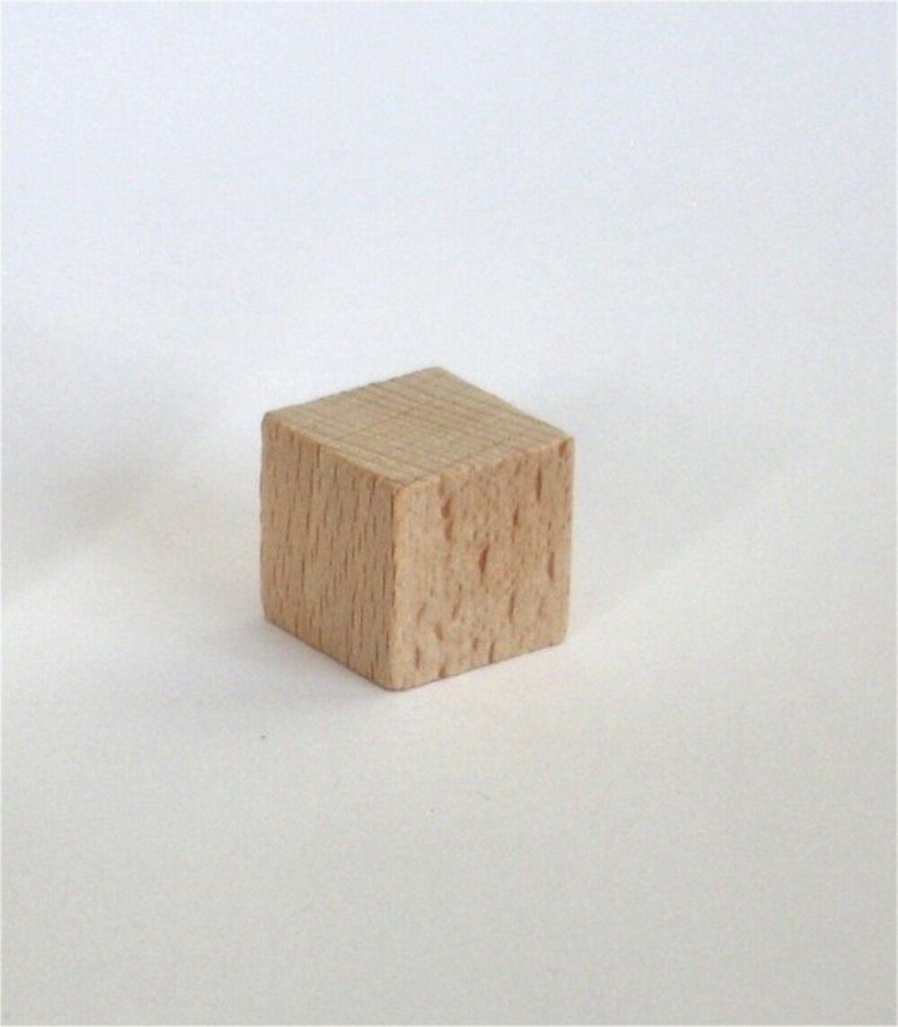 Erzgebirgische Holzspielwaren Ebert GmbH Würfel Buche natur vollkantig 20mm Konstruktionsspielsteine