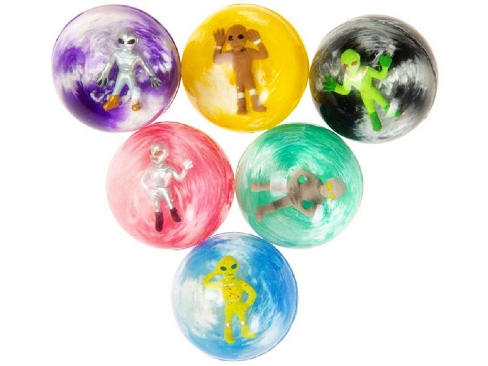 LG Designs Flummi Space Ø 45 mm, 12er Set - Alien Ball - Springball (12-St)