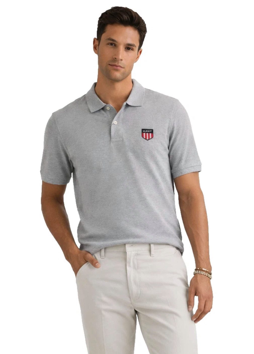 Gant Poloshirt Herren Retro Shield Pique Logo Regular Comfort Fit Retro Shi günstig online kaufen