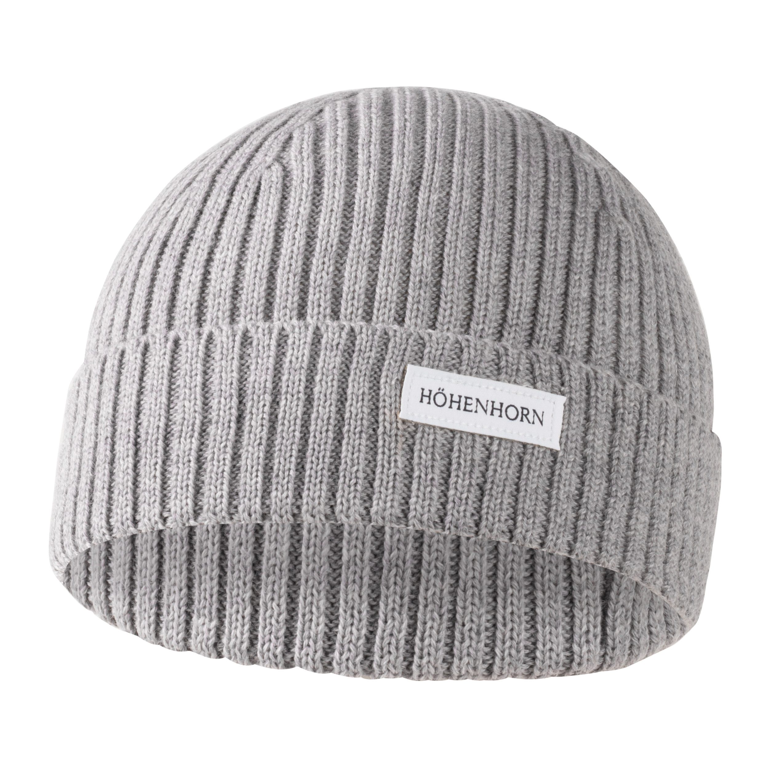 Höhenhorn Strickmütze Nordföhn Knitted Beanie Merinowolle Herren Damen Unisex Wintermütze Einheitsgröße, warm, weich, schnelltrockned