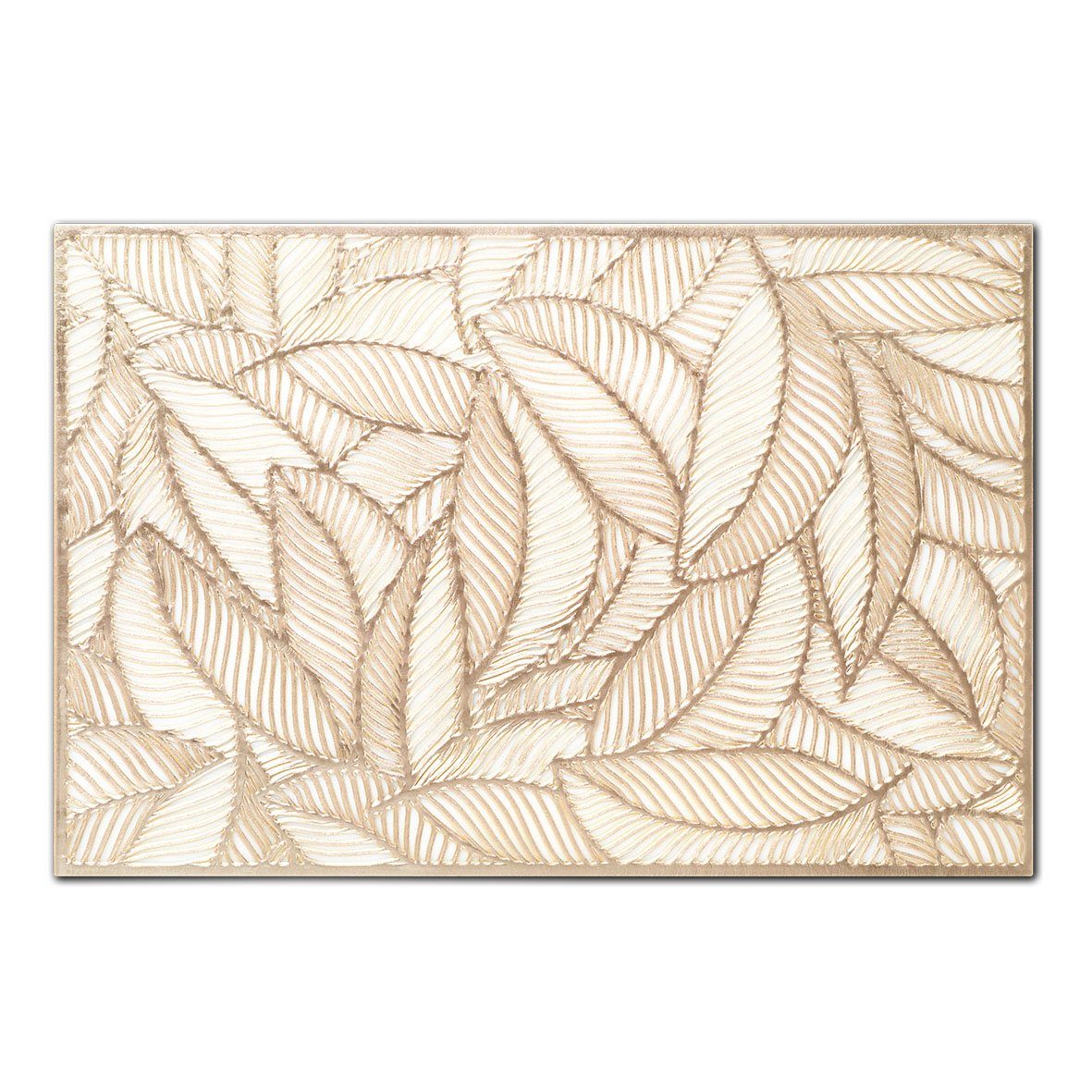 Zeller Present Platzset Farn, (1-St), Kunststoff, gold, 45 x 30 cm (1 Stück)