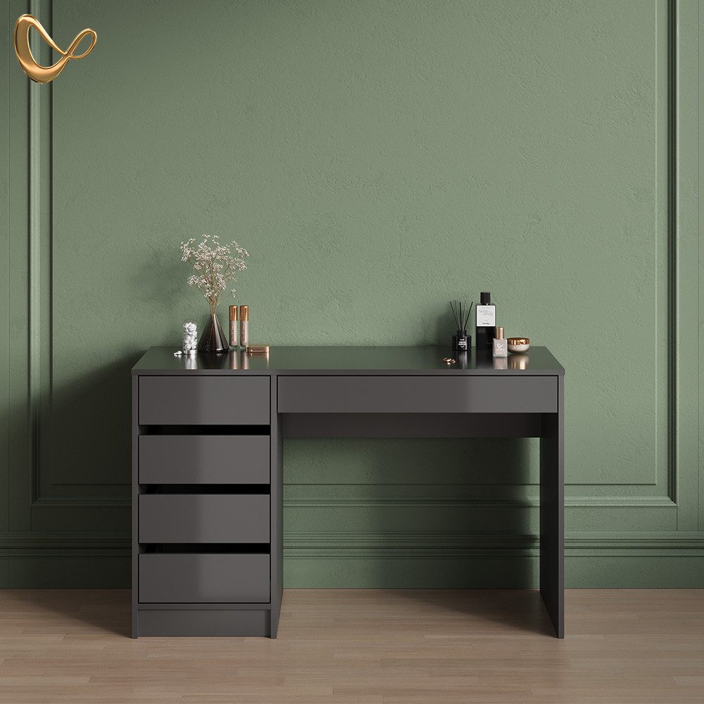 Livinity® Schminktisch Imola, Anthrazit, 120 cm günstig online kaufen