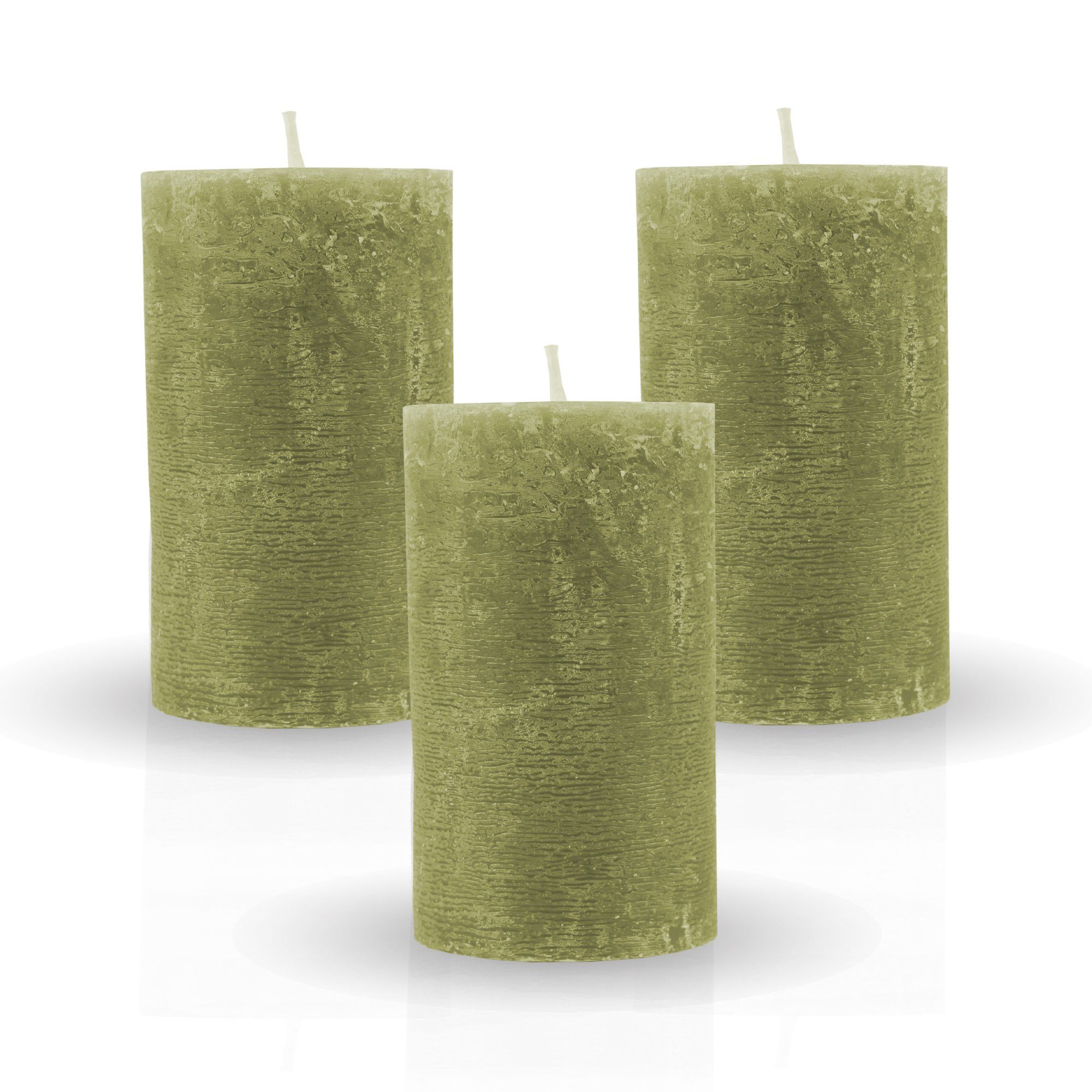 Bestgoodies Rustic-Kerze Stumpenkerzen Rustikal (3-tlg), Antik günstig online kaufen