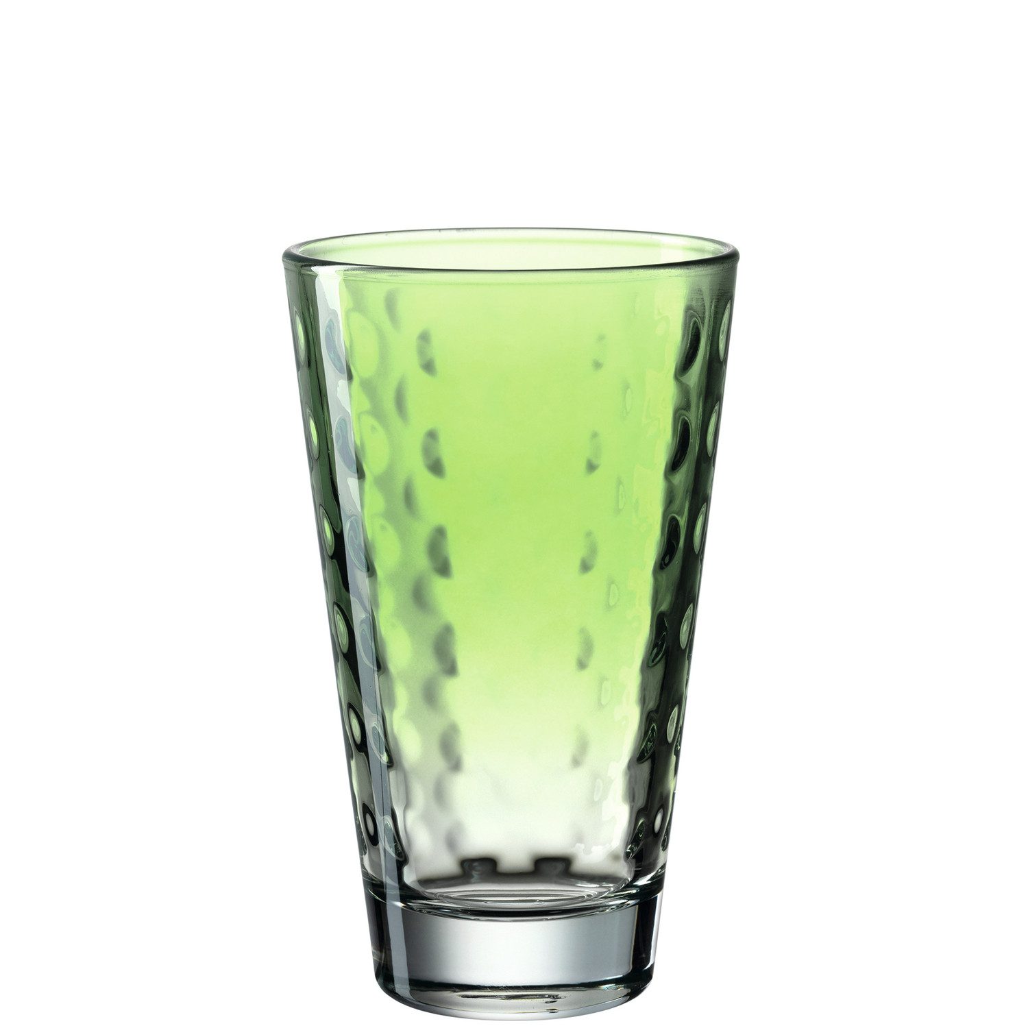 LEONARDO Glas Optic, Kalk-Natron Glas, 6 Trinkgläser, Spülmaschinenfest, grün