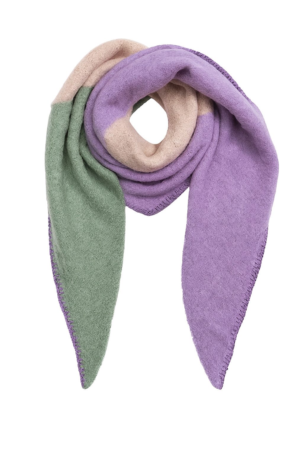 Faera Modeschal Modern mit Kontrastnaht, (1-St), 9429 in Rosa