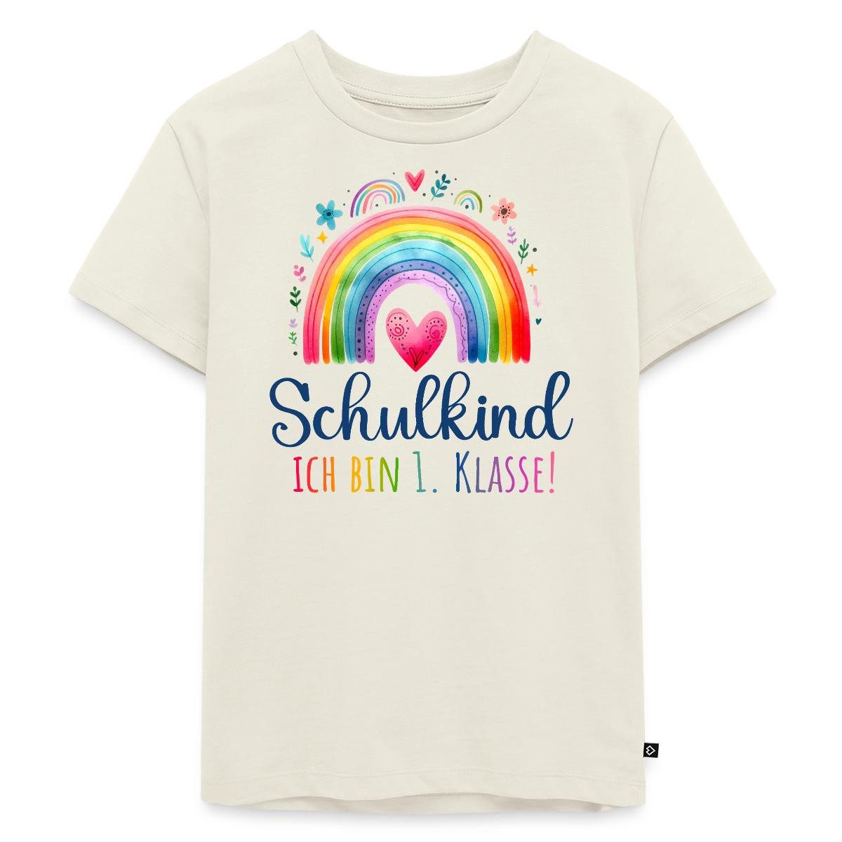 Spreadshirt T-Shirt Schulkind 2026 Einschulung Regenbogen Kinder Premium T-Shirt (1-tlg)