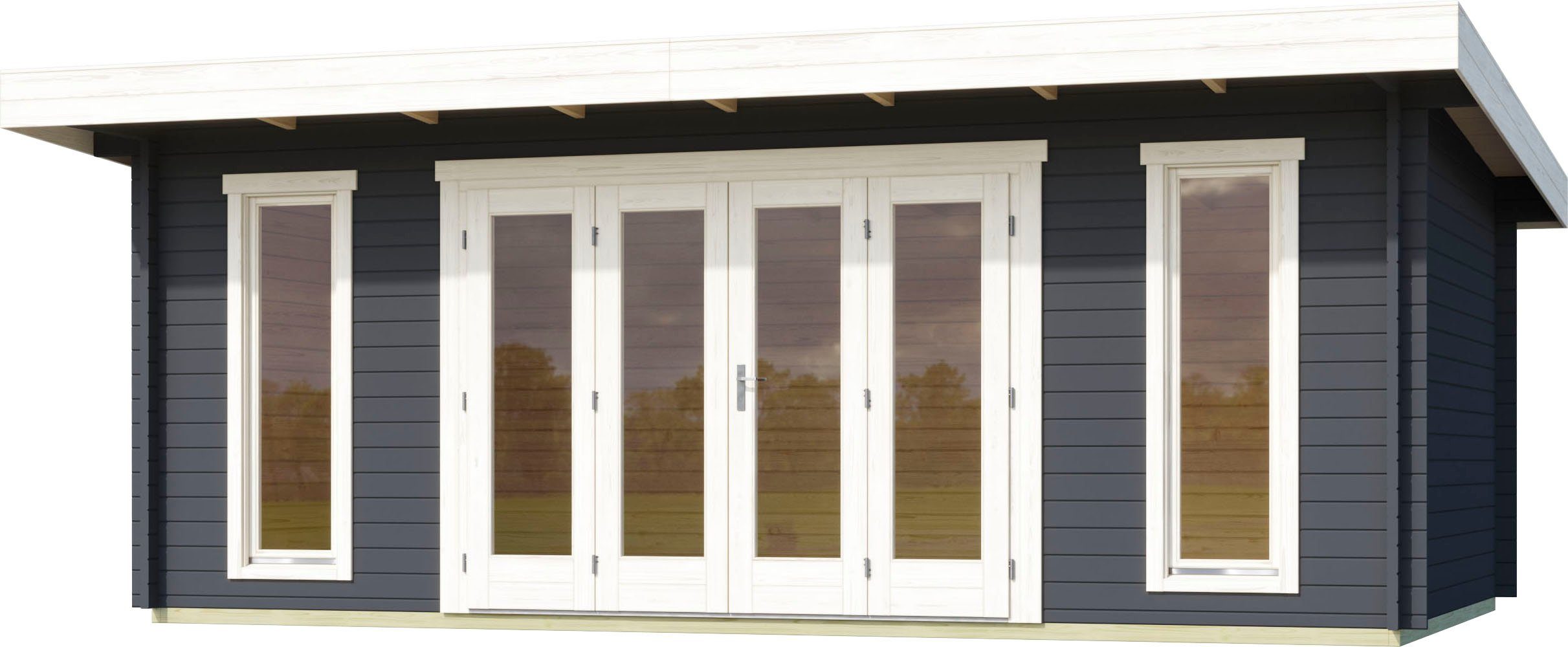 LASITA MAJA Gartenhaus SUSSEX, BxT: 630x470 cm, (Set, inkl. Fussbodenbretter zum verlegen)