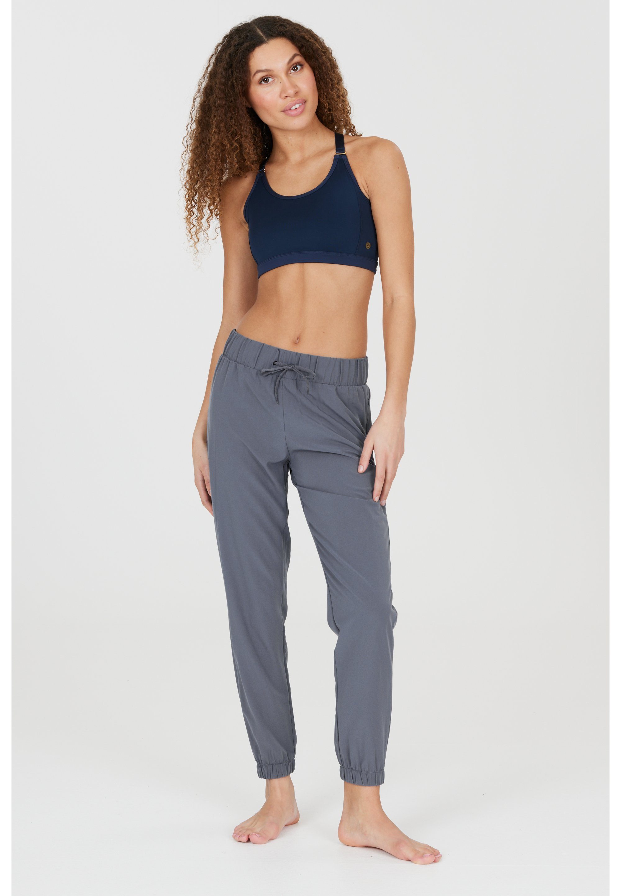 ATHLECIA Sweathose Austberg im Look angesagten blau-grau