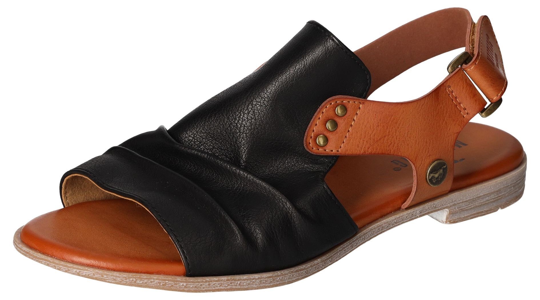 Mustang Shoes Riemchensandale, Sommerschuh, Sandalette, Blockabsatz, günstig online kaufen