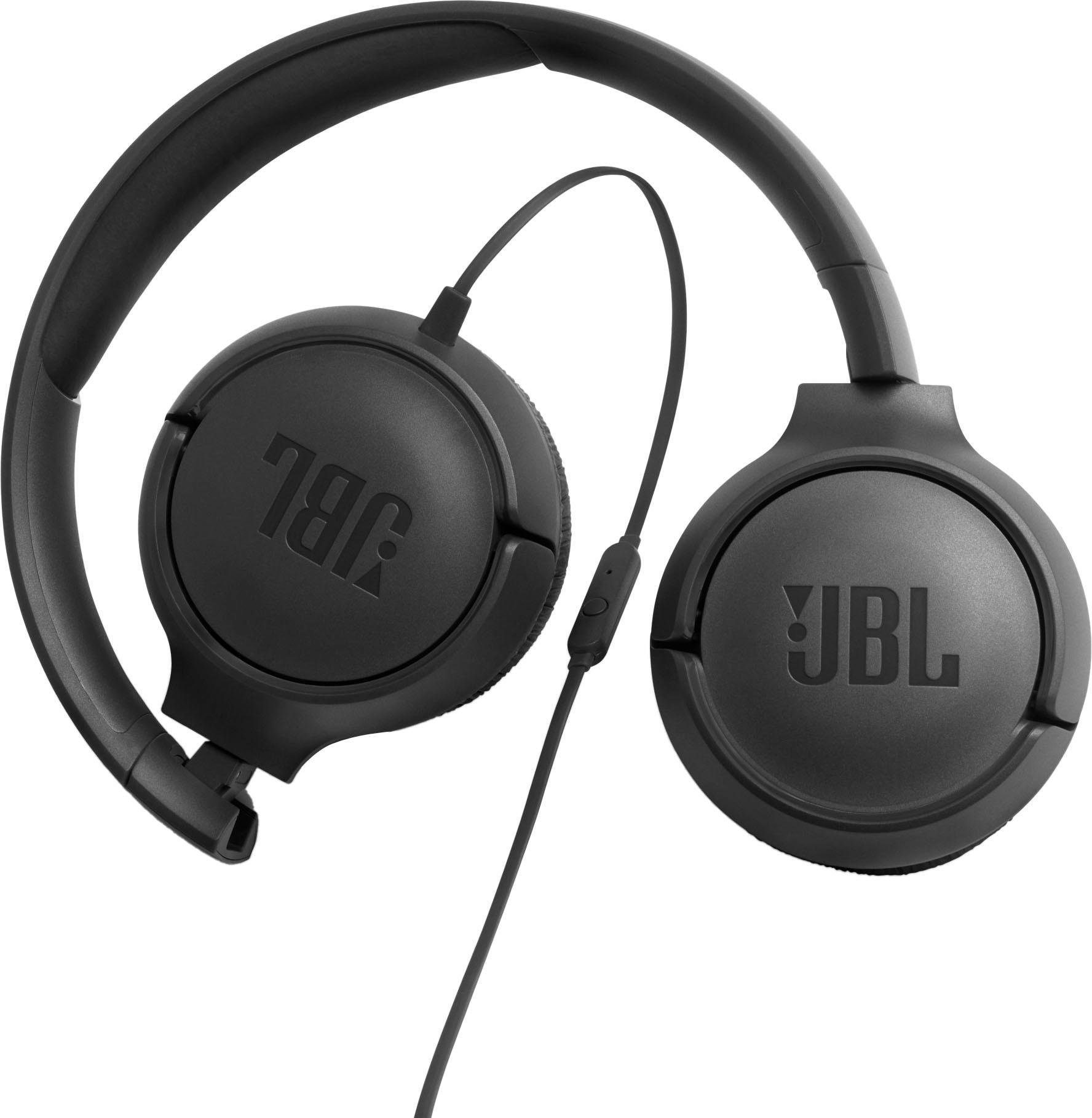 JBL TUNE 500 schwarz Google On-Ear-Kopfhörer Assistant, (Sprachsteuerung, Siri)