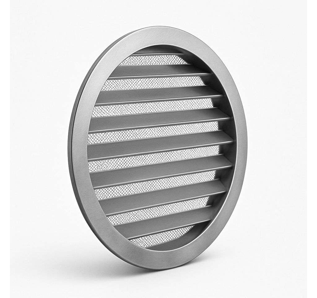 Easy Act GmbH Lüftungsgitter Wetterschutzgitter 100 - 200 mm Lüftungsgitter Abluftgitter, Lüftungsgitter, Aluminium, silber, für Ab-und Zuluft