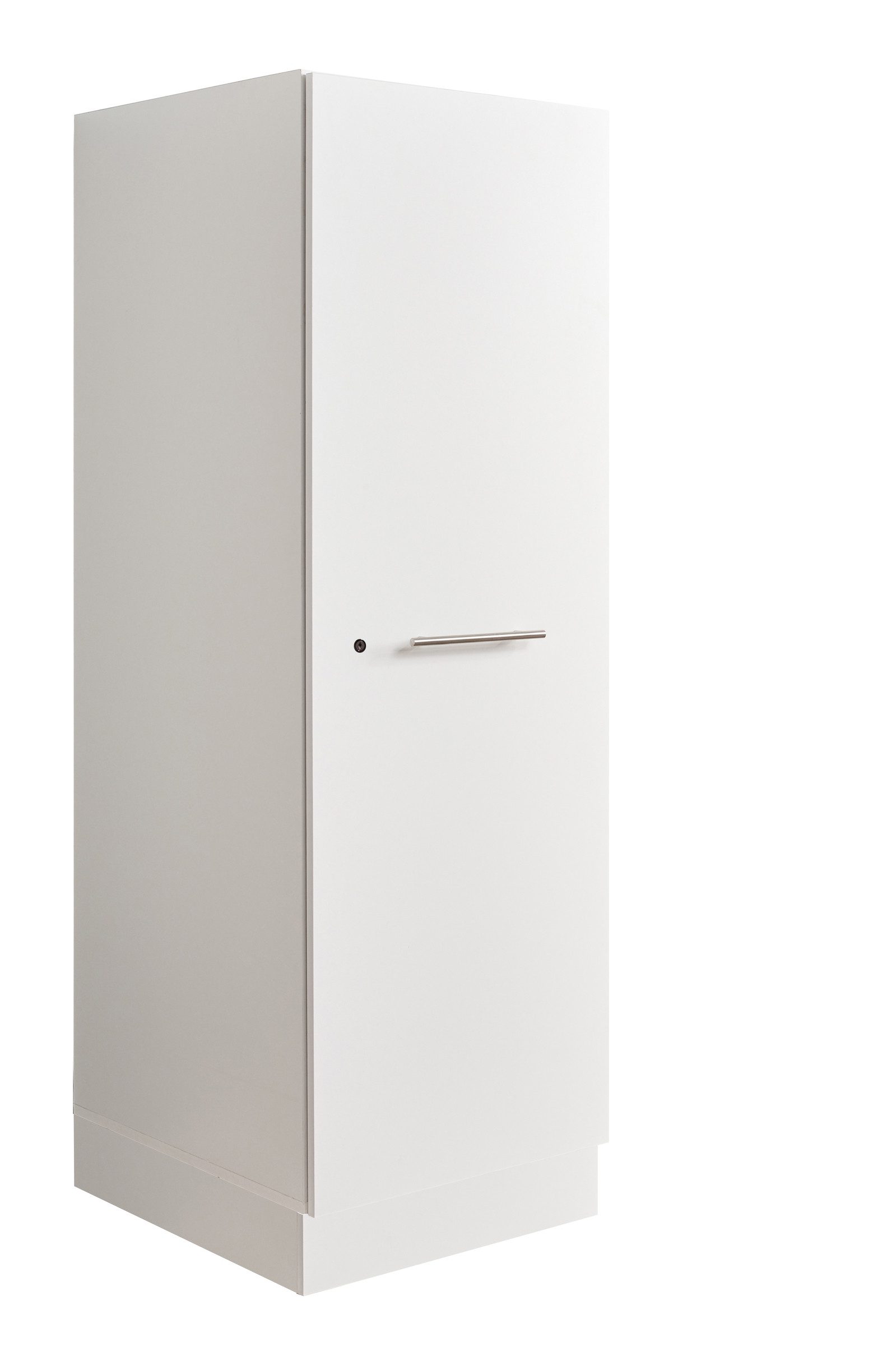 BEGA BBK Stauraumschrank in weiß, Holzwerkstoff - 50x162x67,5cm (BxHxT)