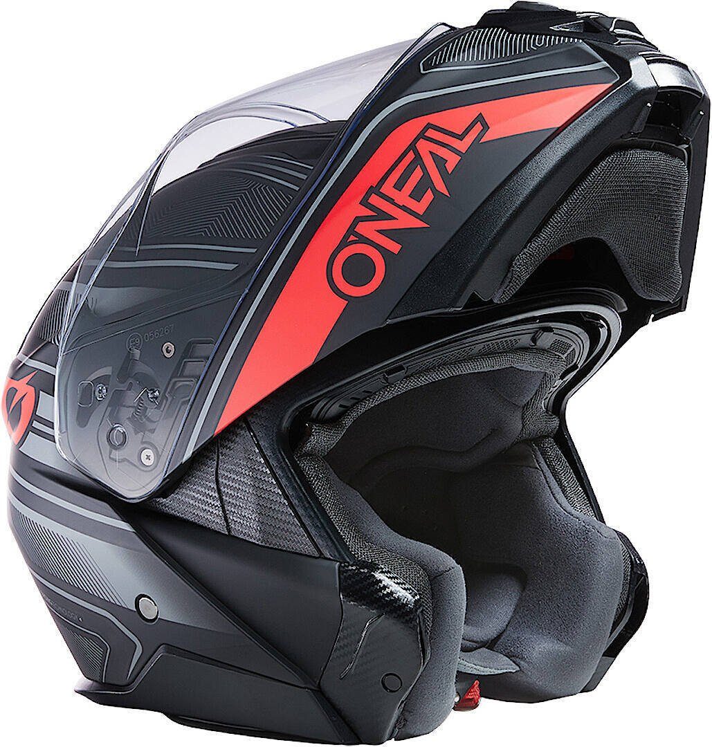 O’NEAL Motorradhelm MSeries String V.22 Klapphelm, vorbereitet für Kommunikationssystem,integriertes Sonnenvisier
