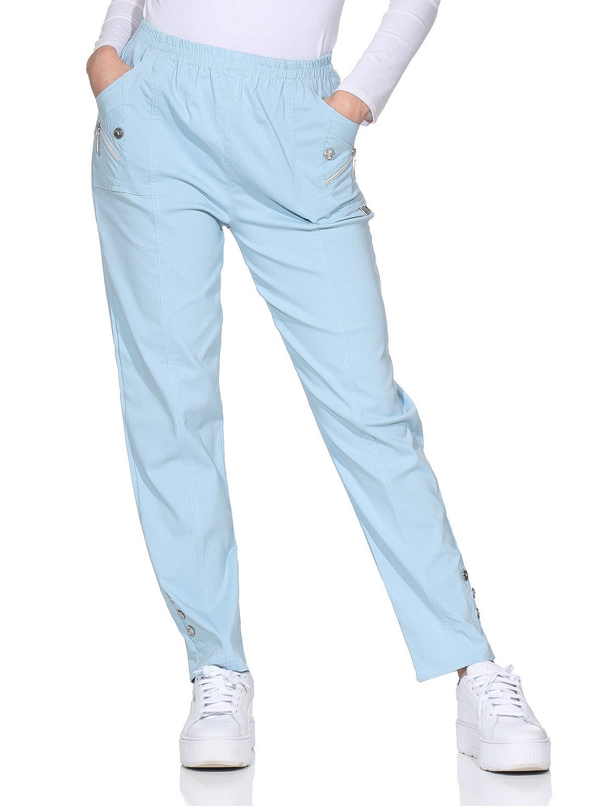 Cherry Berry Schlupfhose Damen Sommerhose luftig leichte Freizeithose mit S günstig online kaufen