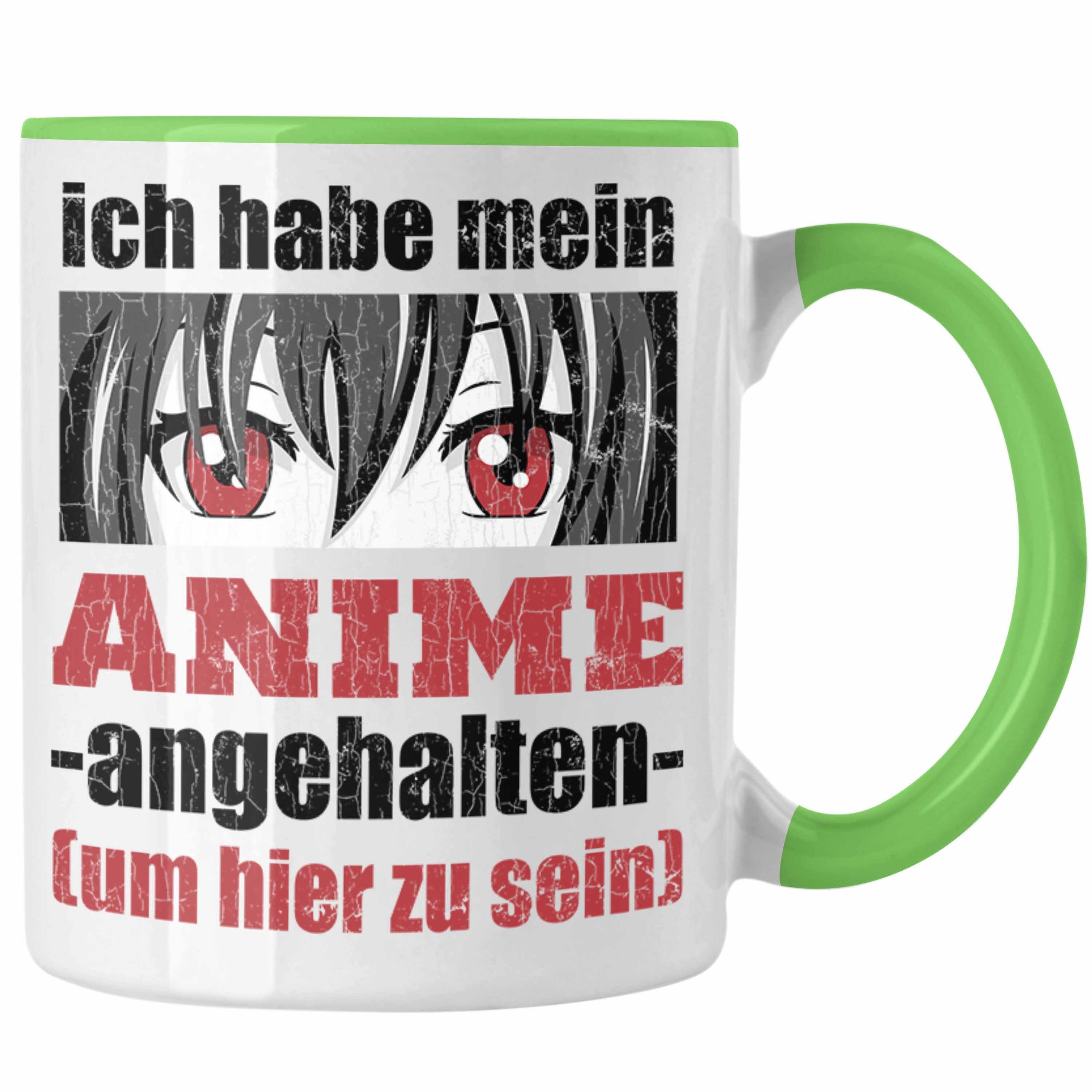Trendation Tasse Trendation - Anime Tasse Geschenk Spruch Kaffeetasse Geschenke Deko Anme Fan Spruch Sprüche Grün