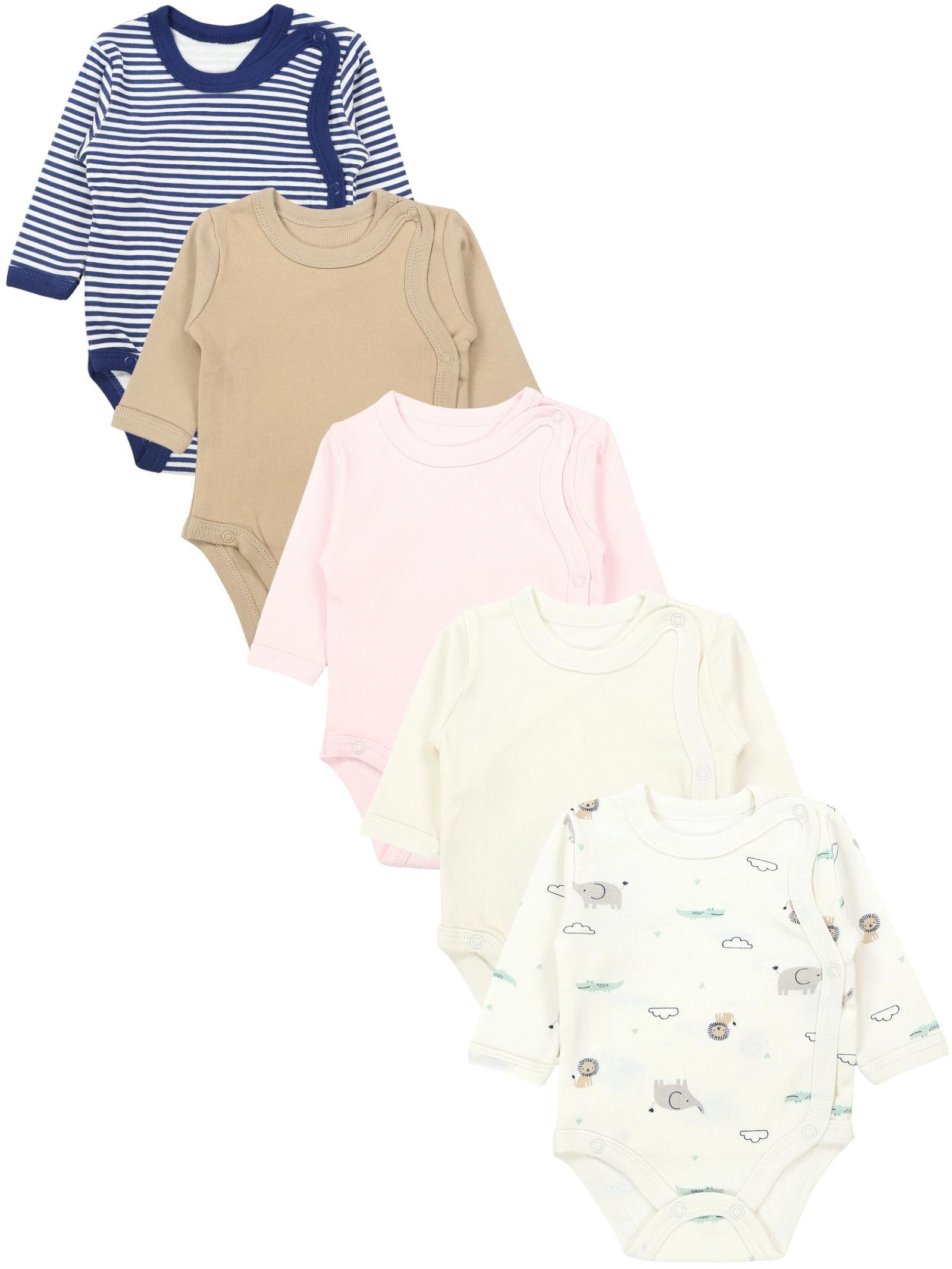 TupTam Langarmwickelbody TupTam Unisex Baby Wickelbody Langarm 5er Set