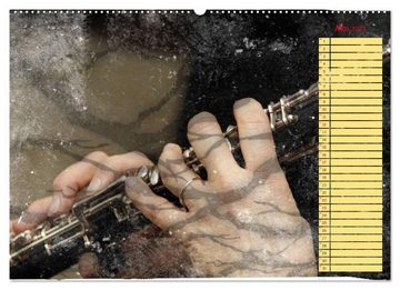 CALVENDO Wandkalender Klangbilder Instrumental-KUNST (Premium, hochwertiger DIN A2 Wandkalender 2023, Kunstdruck in Hochglanz)