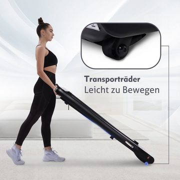 OKWISH Laufband 2,25 PS elektrisches Faltlaufband, inkl. Fernbedienung/Touchscreen, Bluetooth