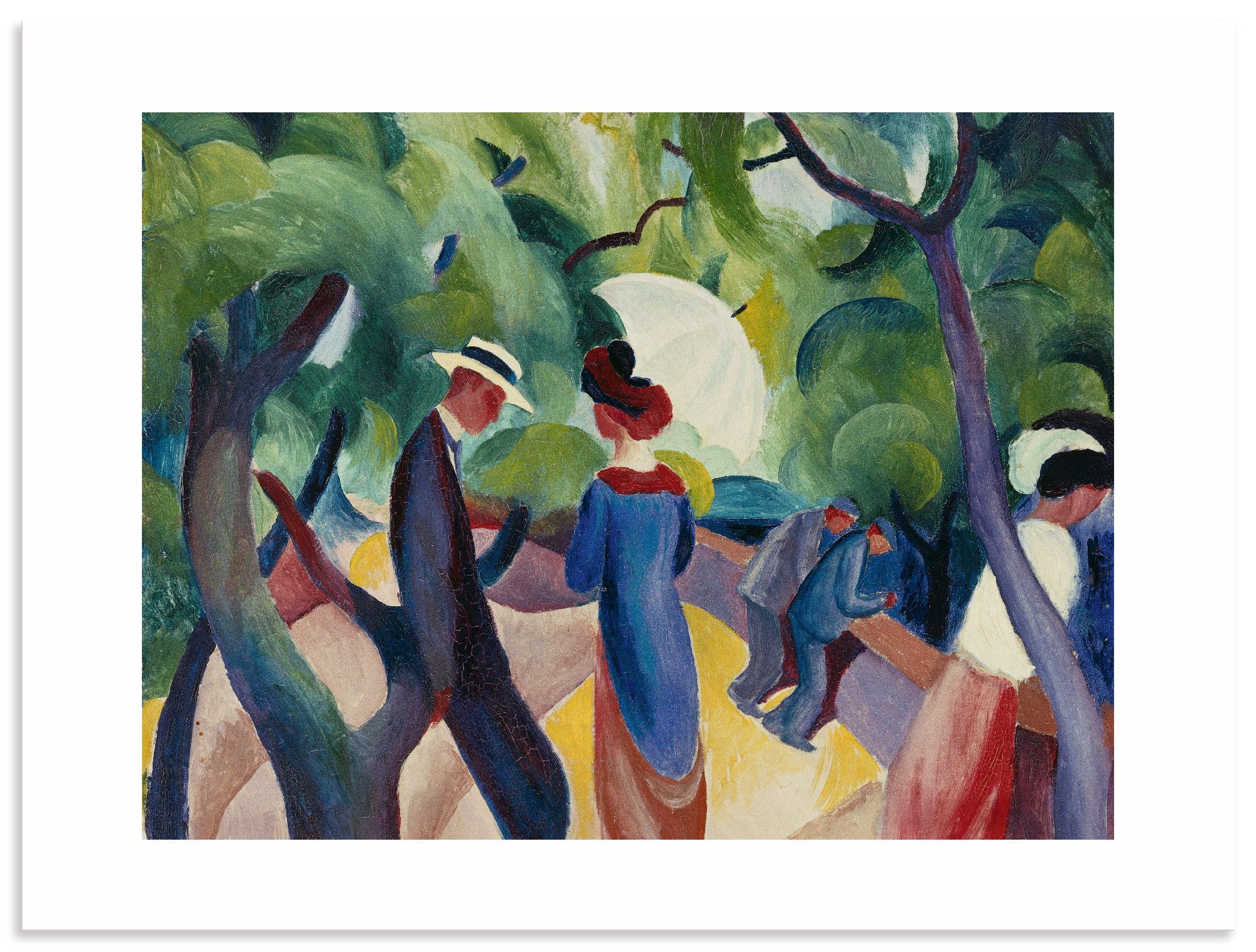 Artland Wandbild Promenade. 1913, Menschen (1 St), als Alubild, Leinwandbild, Poster, Wandaufkleber in verschied. Größen