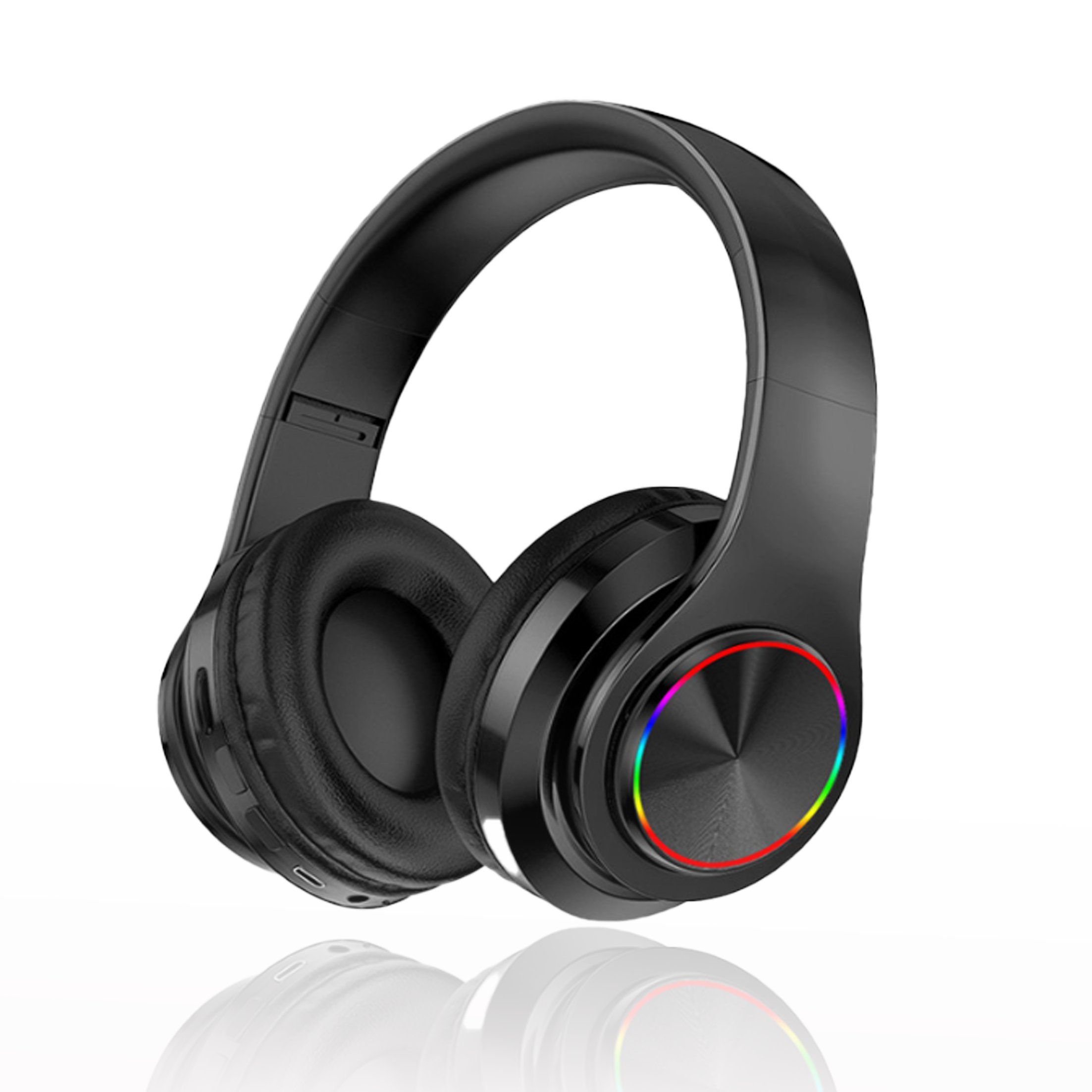 Diida Bluetooth-Kopfhörer,Gaming-Headset,kabelloses Kopfbügel-Kopfhörer Over-Ear-Kopfhörer (Bluetooth,Steckkarte,Steckkabel,drei Modi)