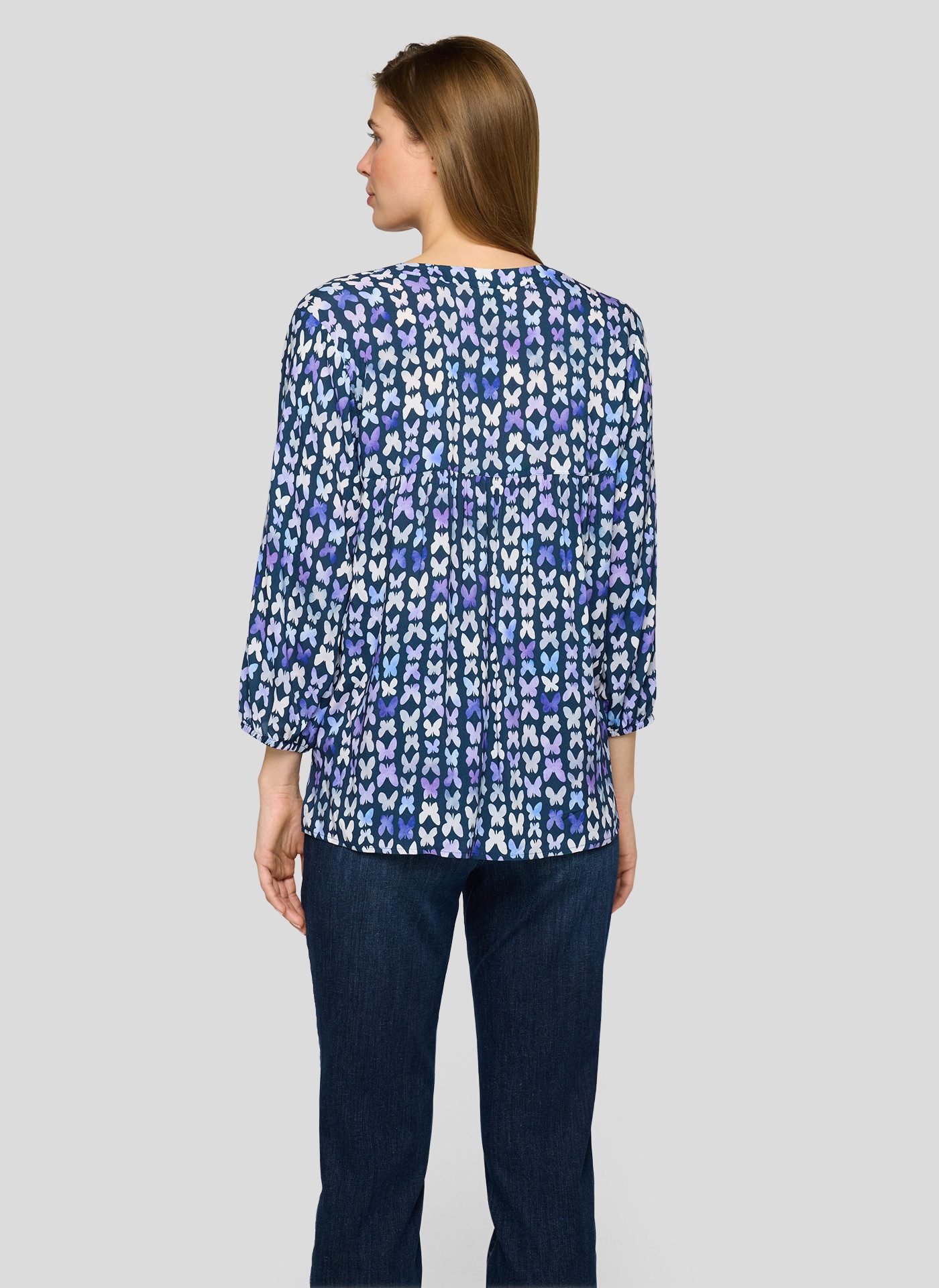 Rabe Klassische Bluse mit All-Over Print