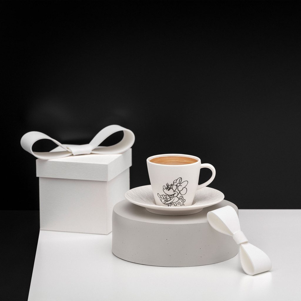 Villeroy & Boch Tasse Manufacture Rock blanc - Mickey Mouse Kaffeetassen, 6-tlg., Porzellan