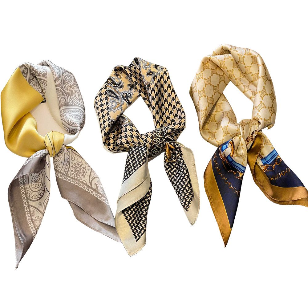 Coonoor Seidentuch Damen Seidentuch Seide Leicht Seidenschal Bandana Halstuch, Kopftuch Elegante Schal Tuch Geschenk für Frauen