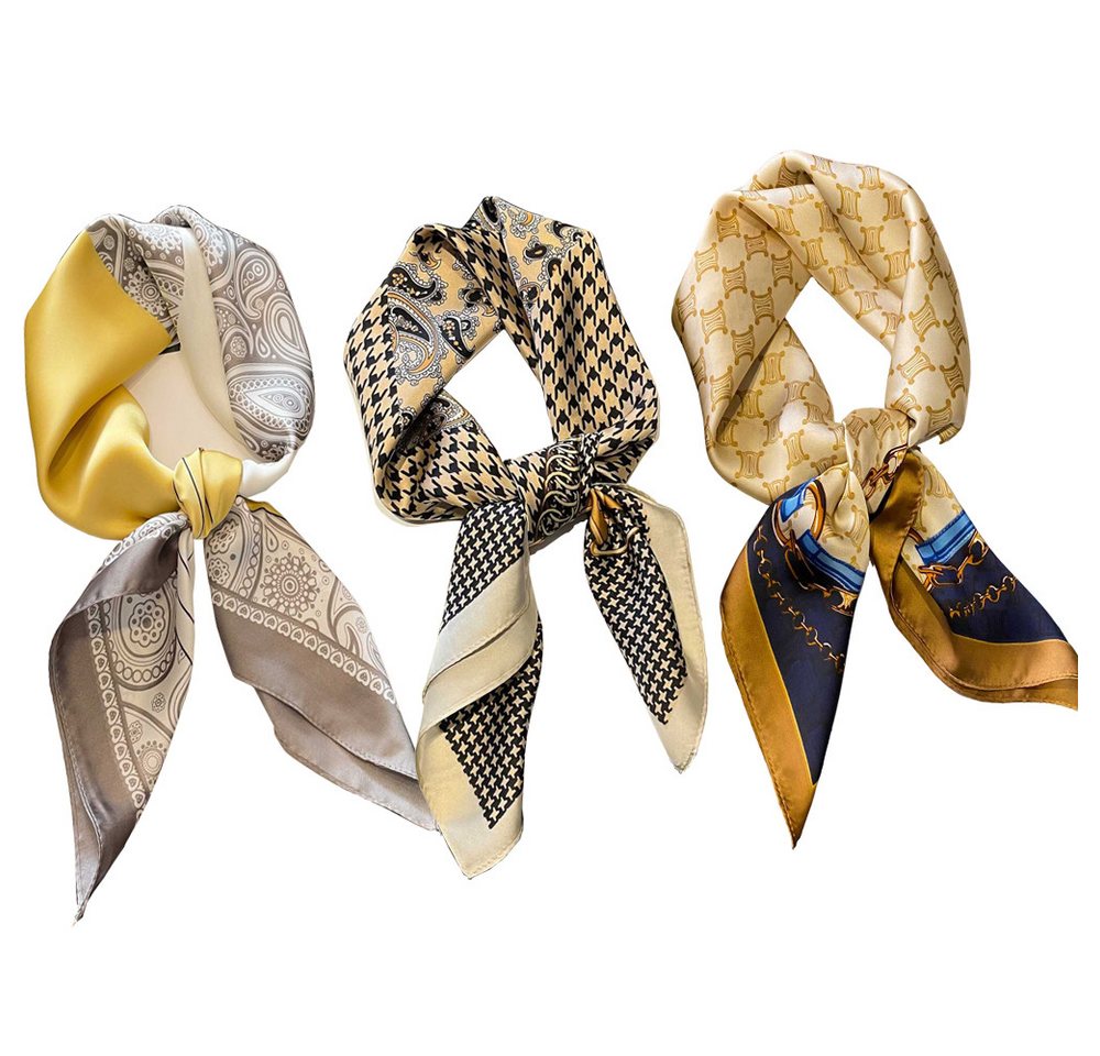 Coonoor Seidentuch Damen Seidentuch Seide Leicht Seidenschal Bandana Halstuch, Kopftuch Elegante Schal Tuch Geschenk für Frauen