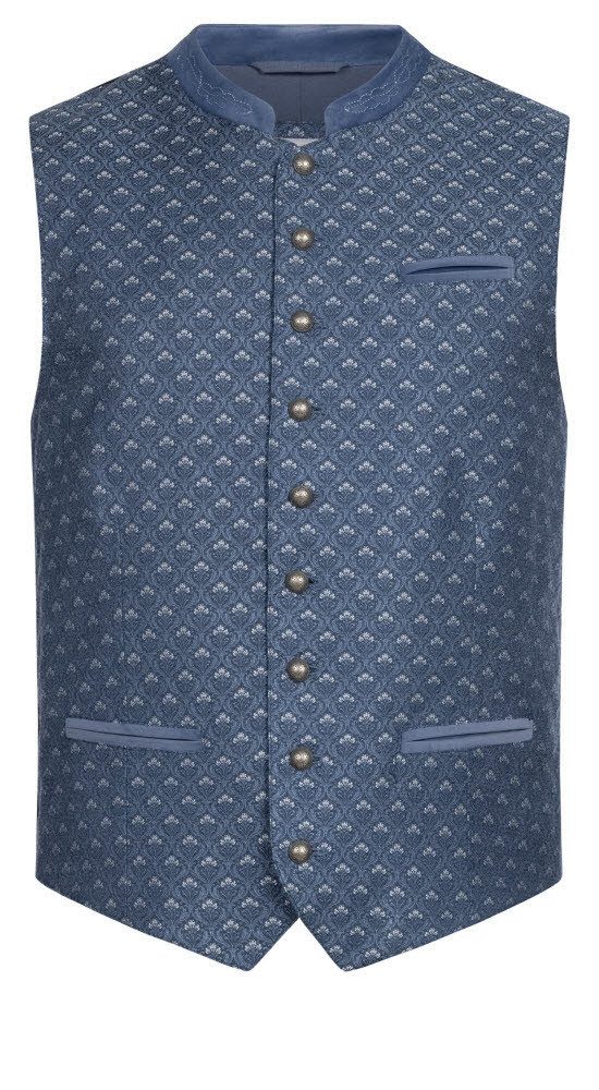 Trachtenweste Trachtengilet Edmund in Blau von Nübler